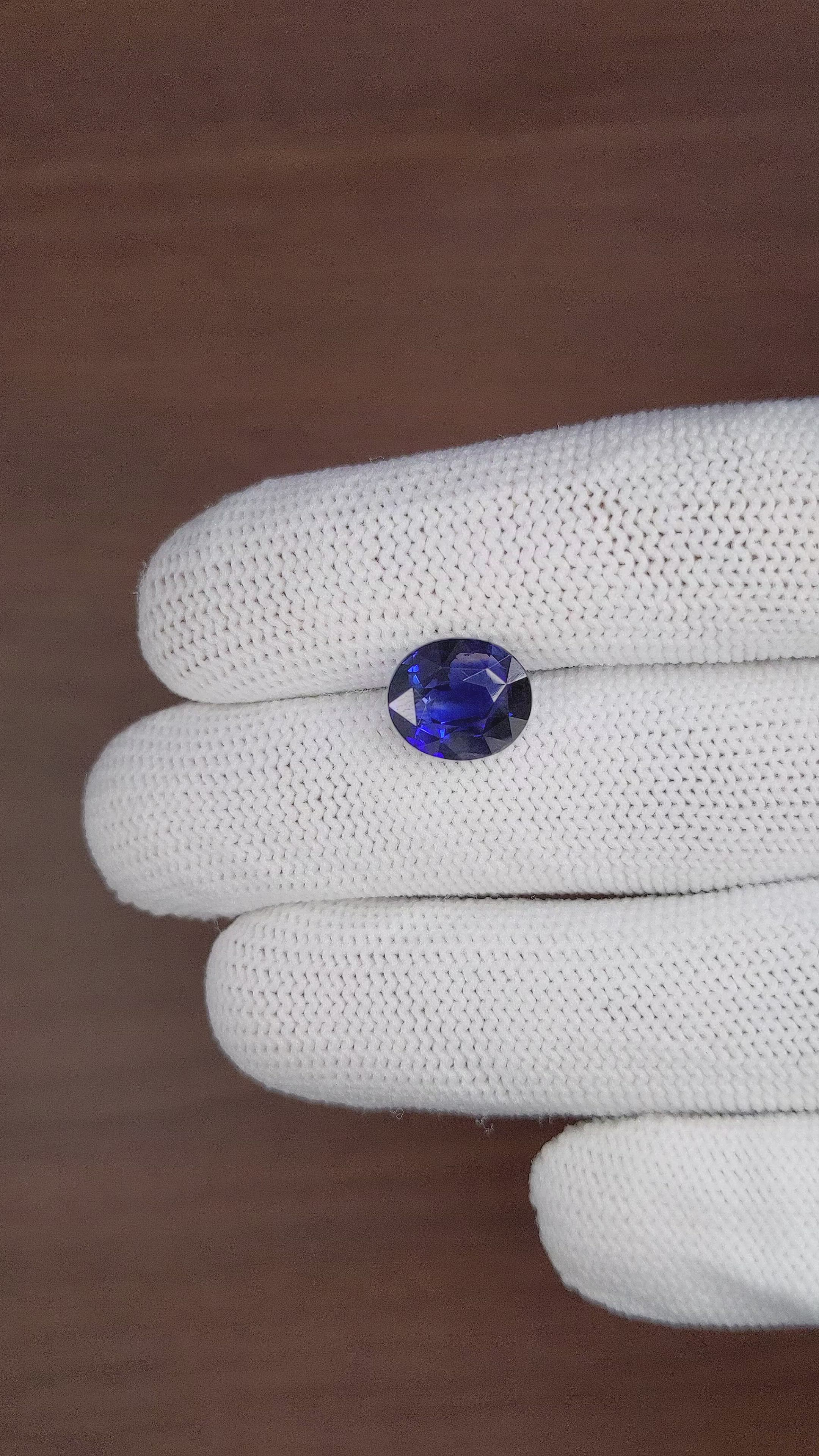 5.44 Ct. Blue Sapphire from Madagascar Size Video