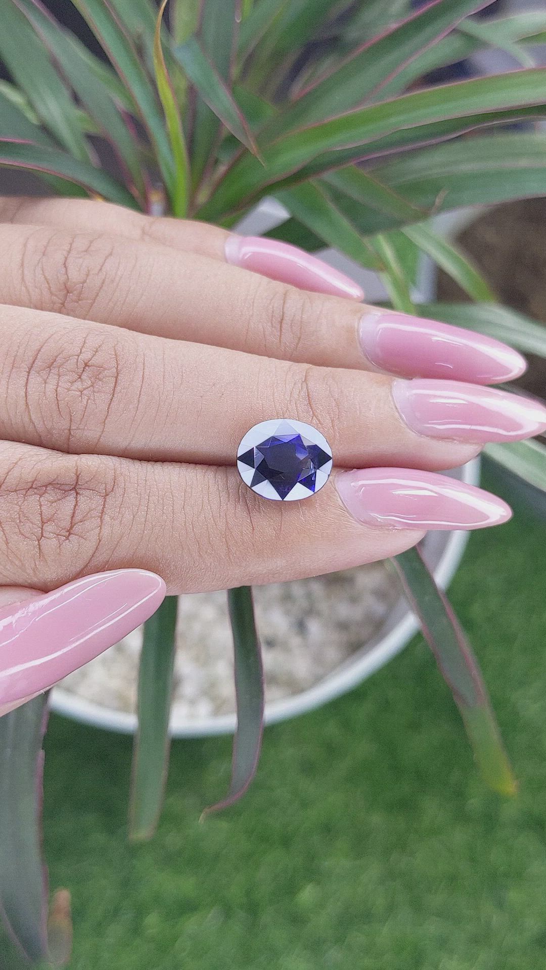 5.44 Ct. Blue Sapphire from Madagascar Size Video