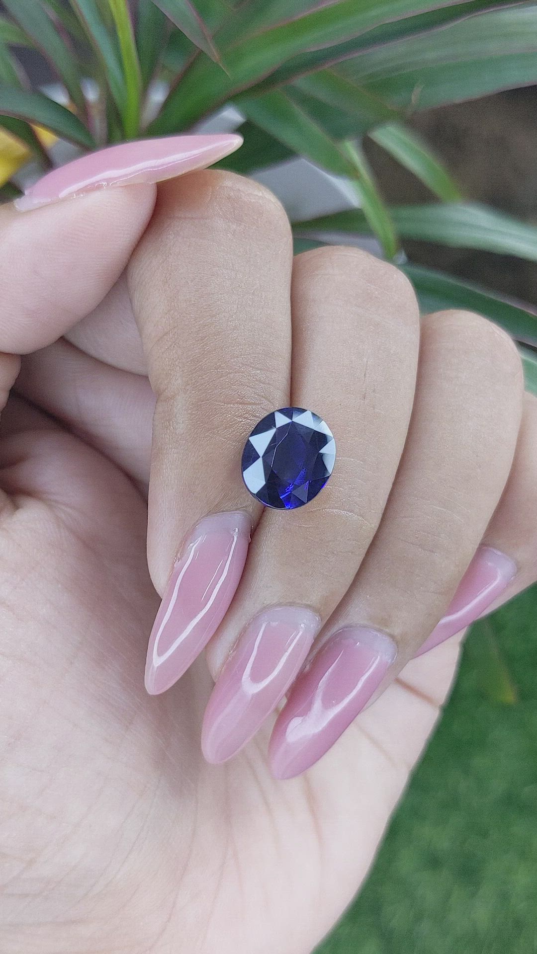 5.44 Ct. Blue Sapphire from Madagascar Size Video