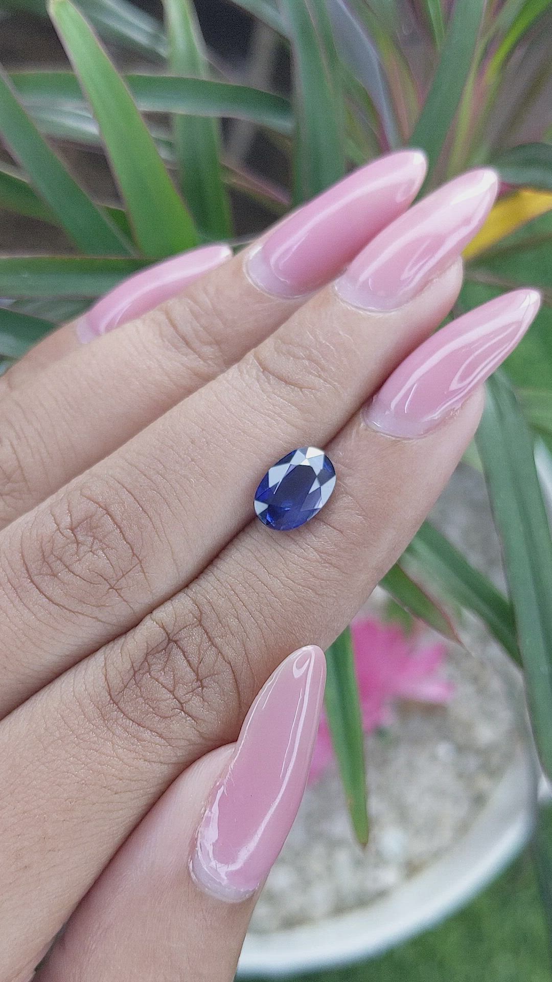 2.32 Ct. Blue Sapphire from Tanzania Size Video