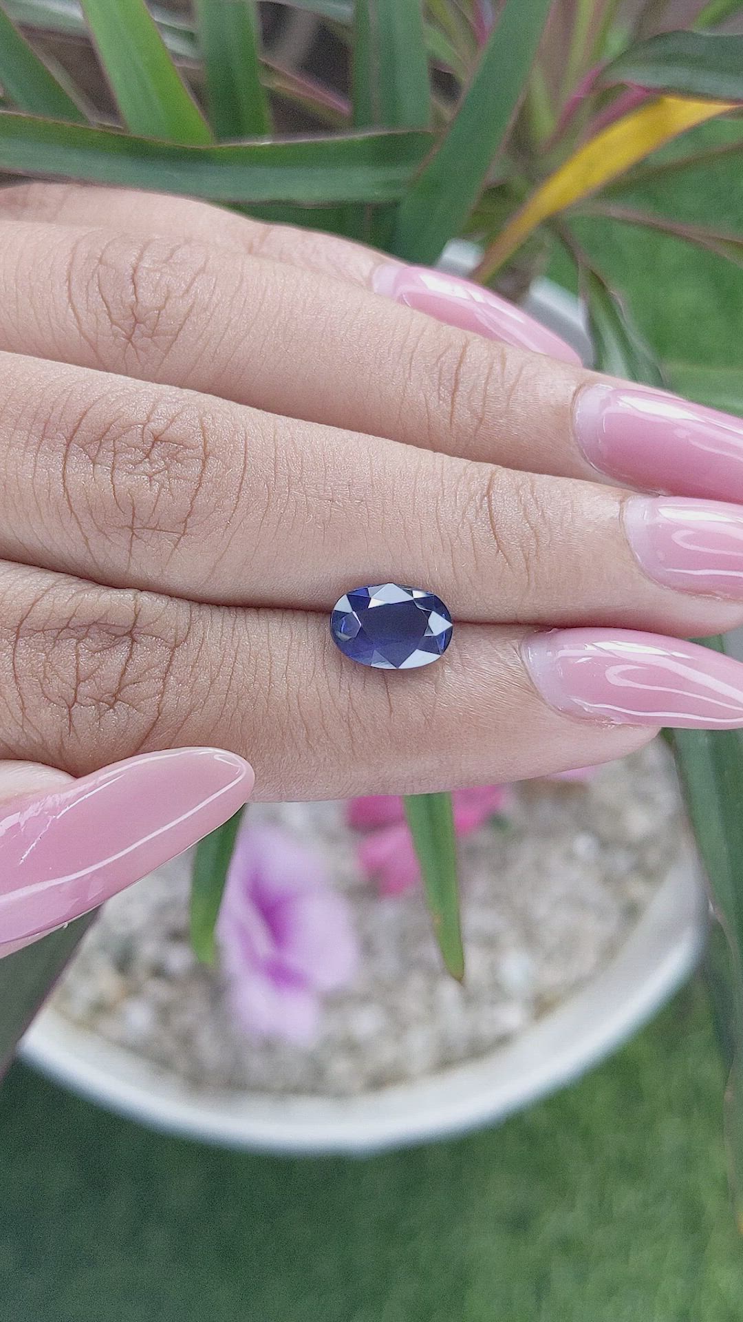 2.32 Ct. Blue Sapphire from Tanzania Size Video