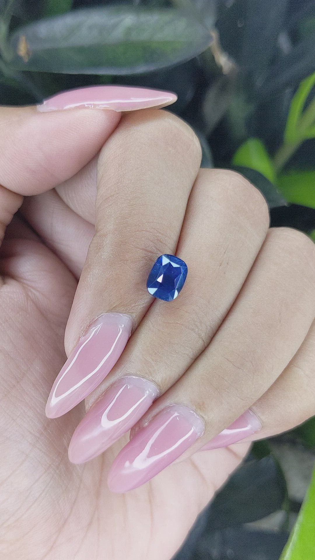 2.31 Ct. Purplish Blue Sapphire from Tanzania Size Video