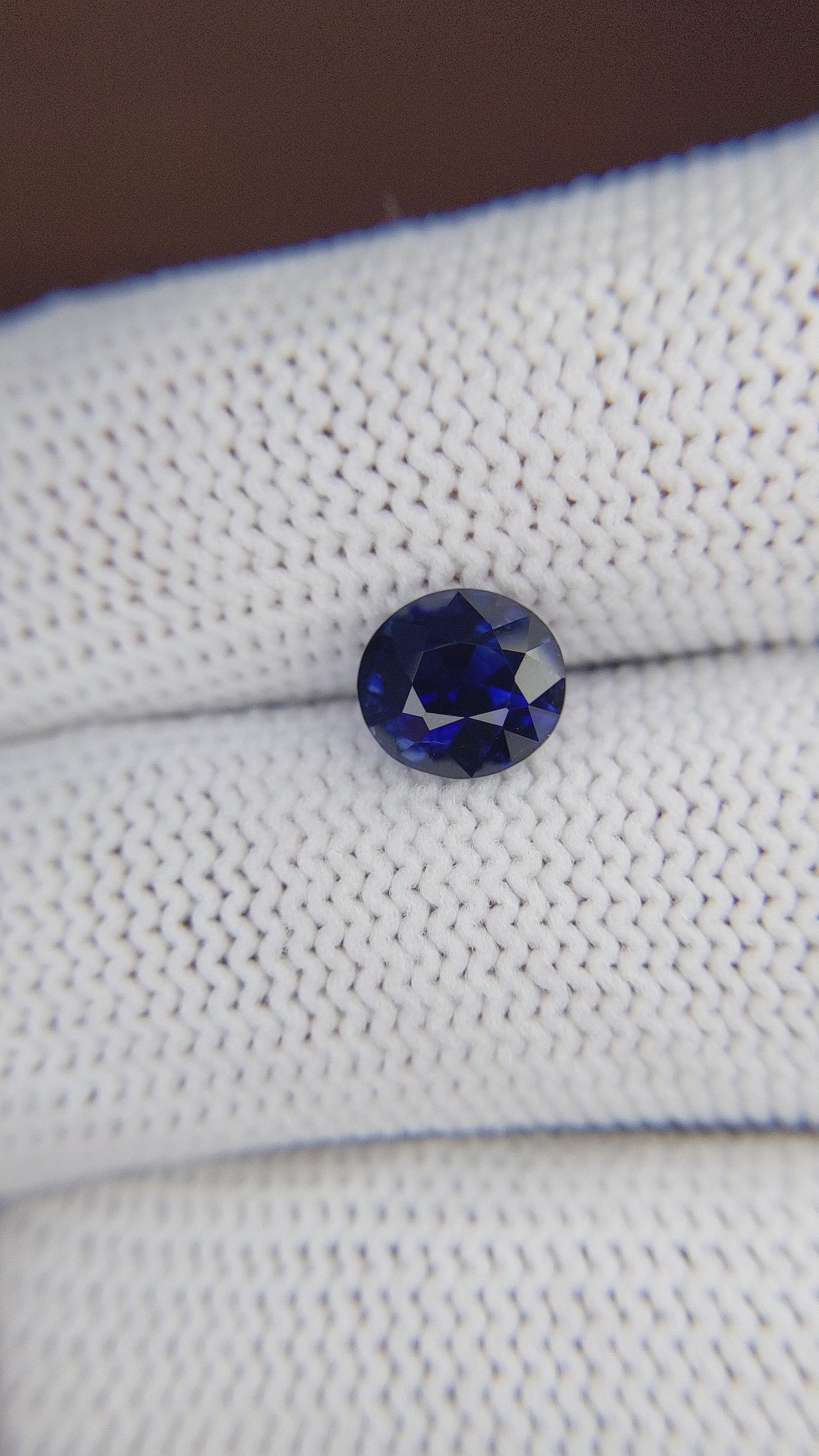 2.09 Ct. Blue Sapphire from Tanzania Size Video