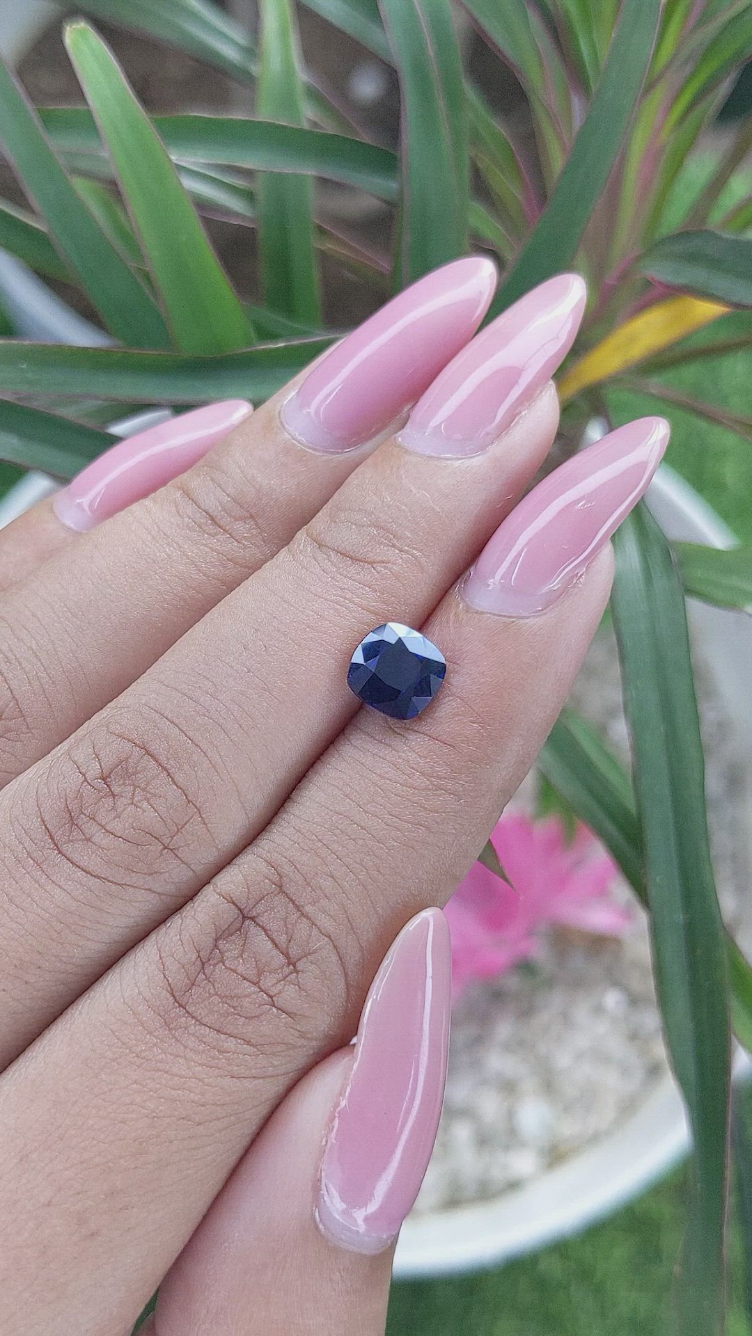 1.64 Ct. Blue Sapphire from Tanzania Size Video