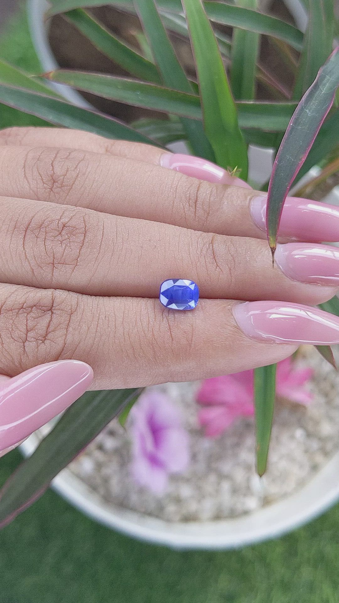 1.51 Ct. Blue Sapphire from Tanzania Size Video