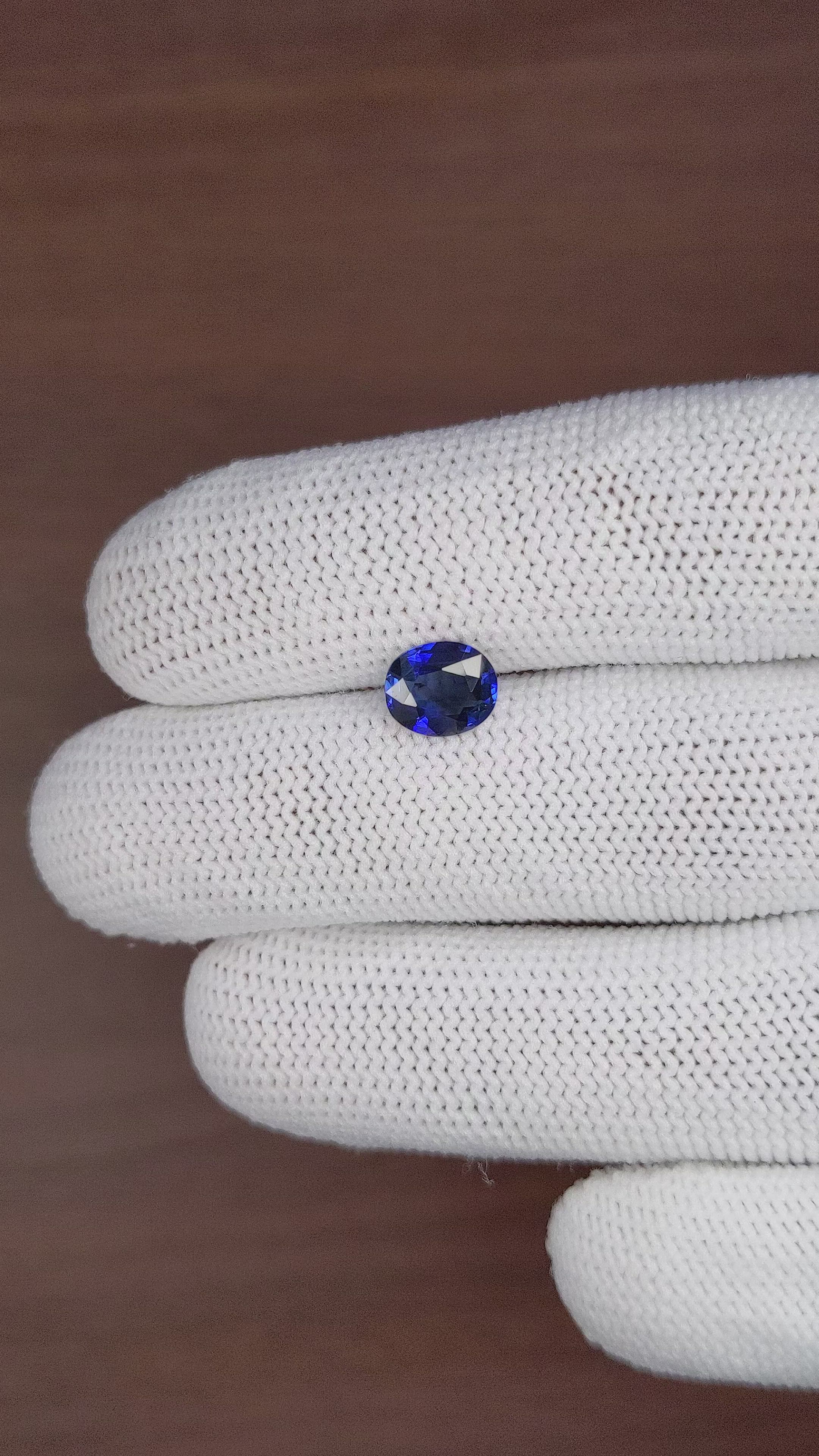 1.50 Ct. Blue Sapphire from Tanzania Size Video