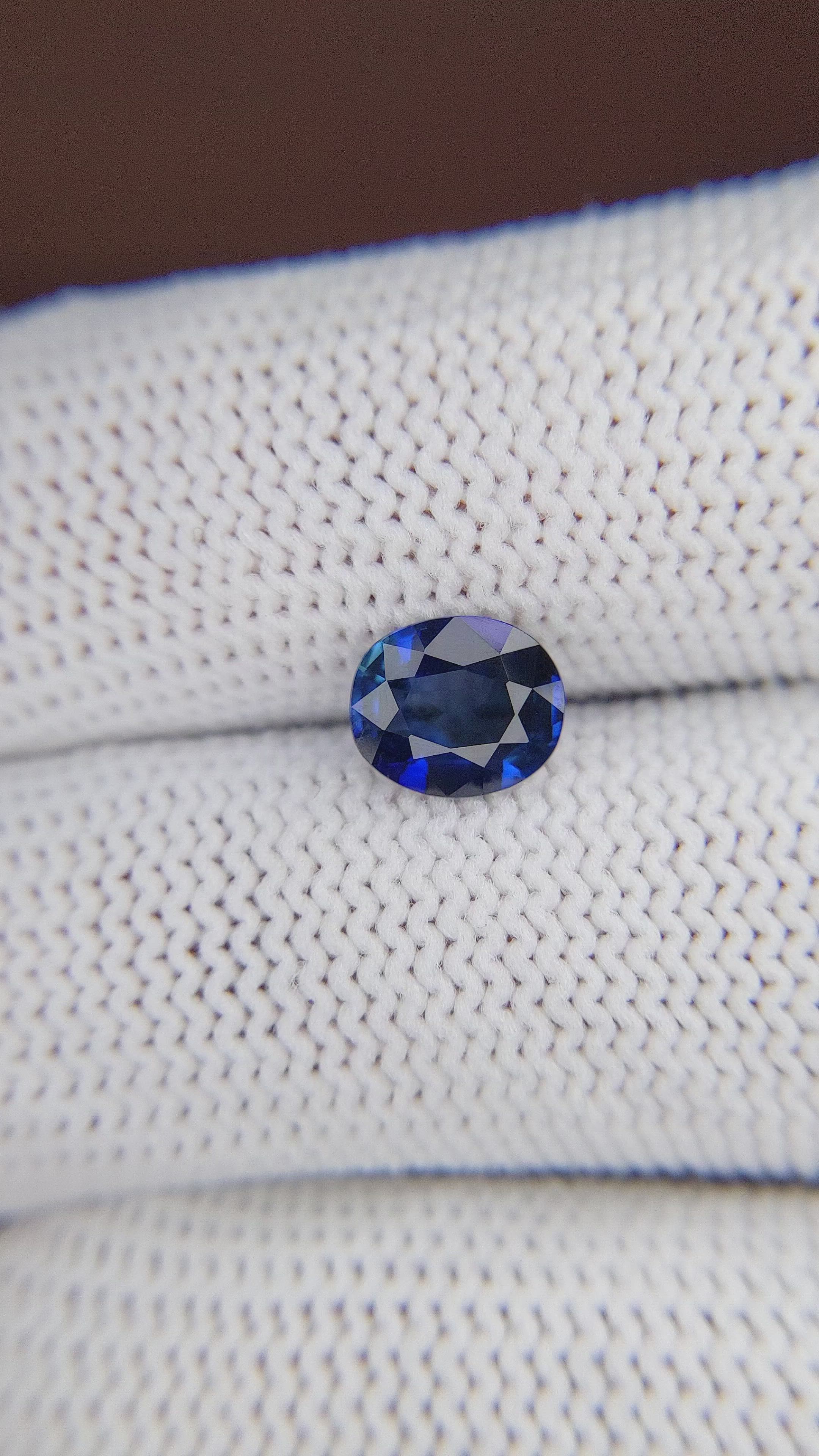 1.50 Ct. Blue Sapphire from Tanzania Size Video