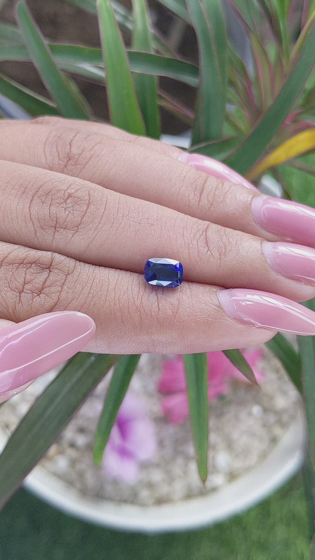 1.45 Ct. Blue Sapphire from Tanzania Size Video