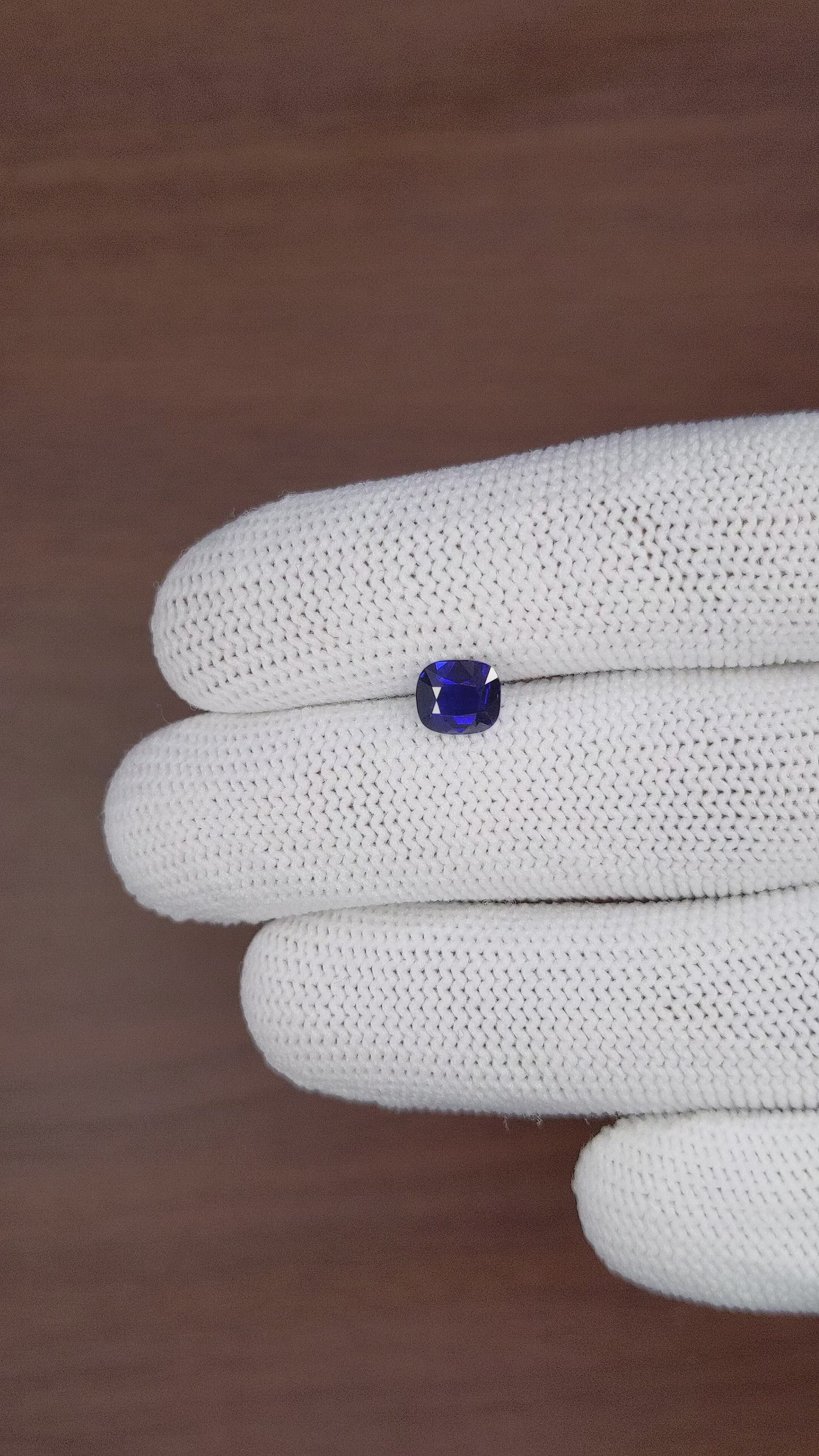 1.35 Ct. Blue Sapphire from Tanzania Size Video