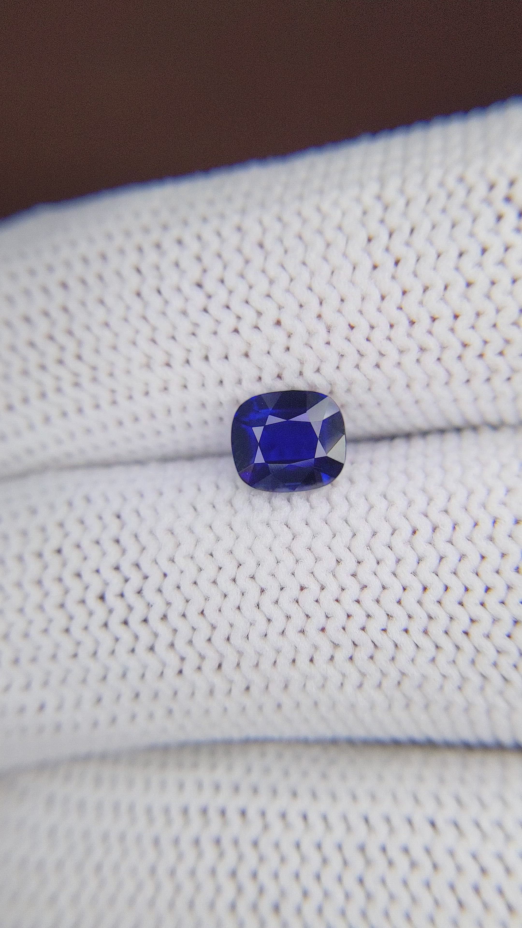 1.35 Ct. Blue Sapphire from Tanzania Size Video