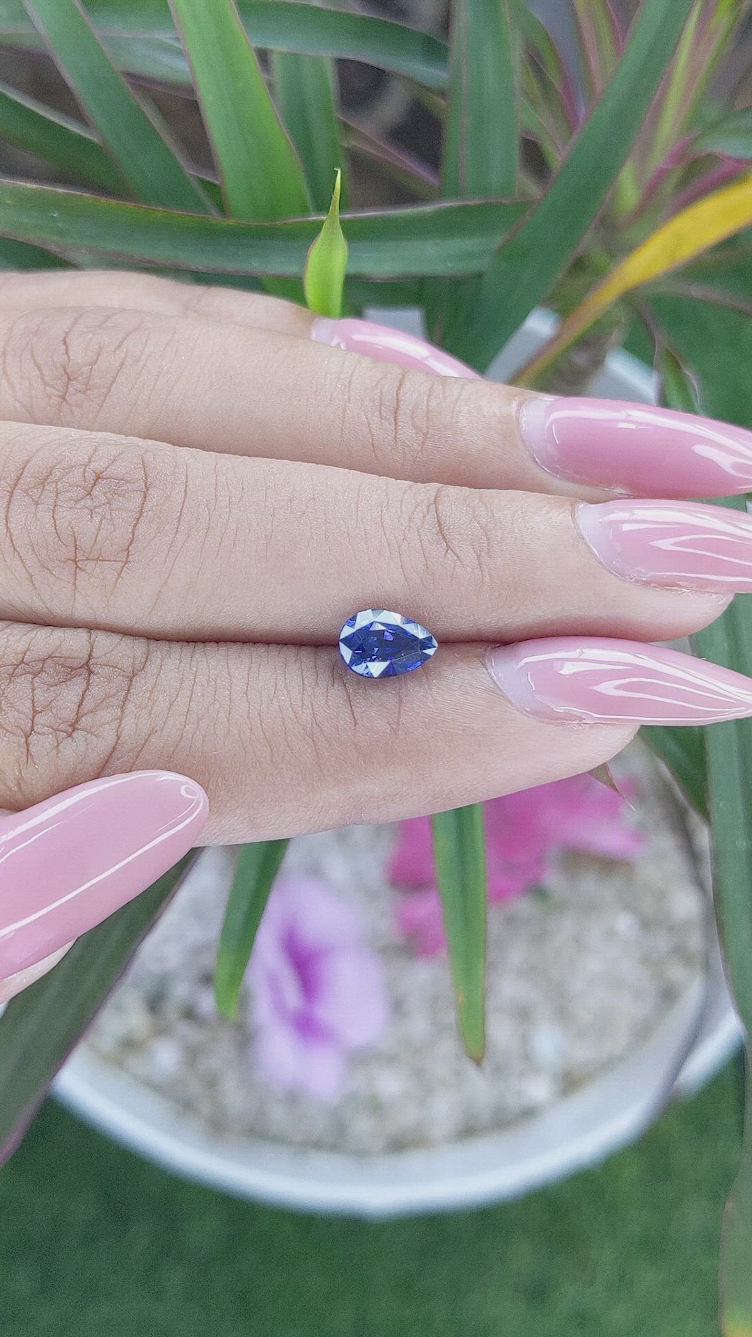 1.34 Ct. Blue Sapphire from Tanzania Size Video