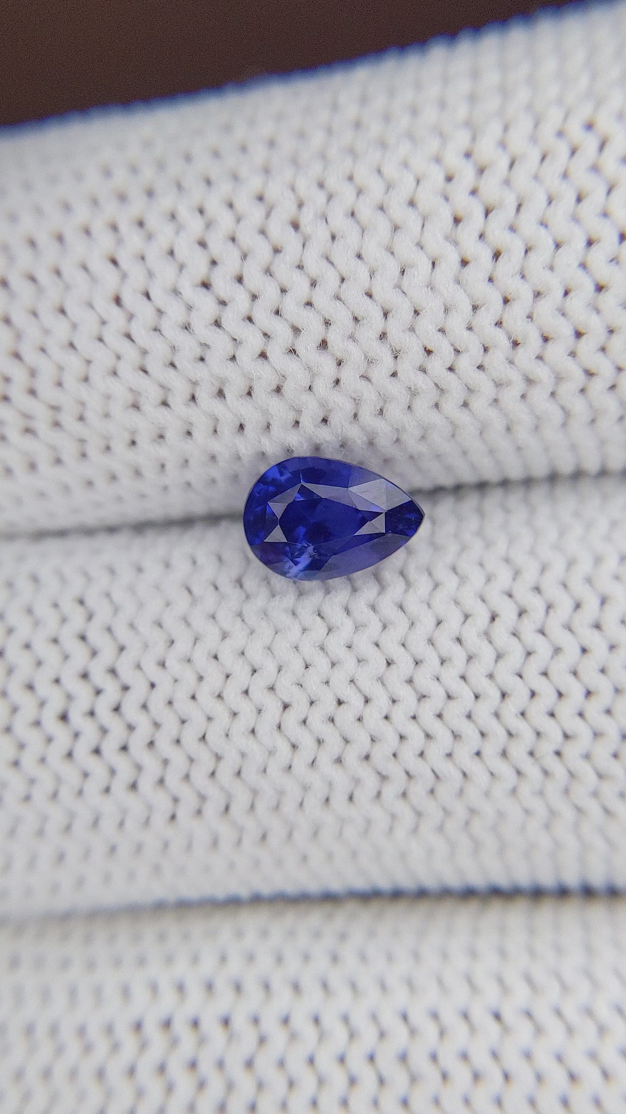 1.34 Ct. Blue Sapphire from Tanzania Size Video
