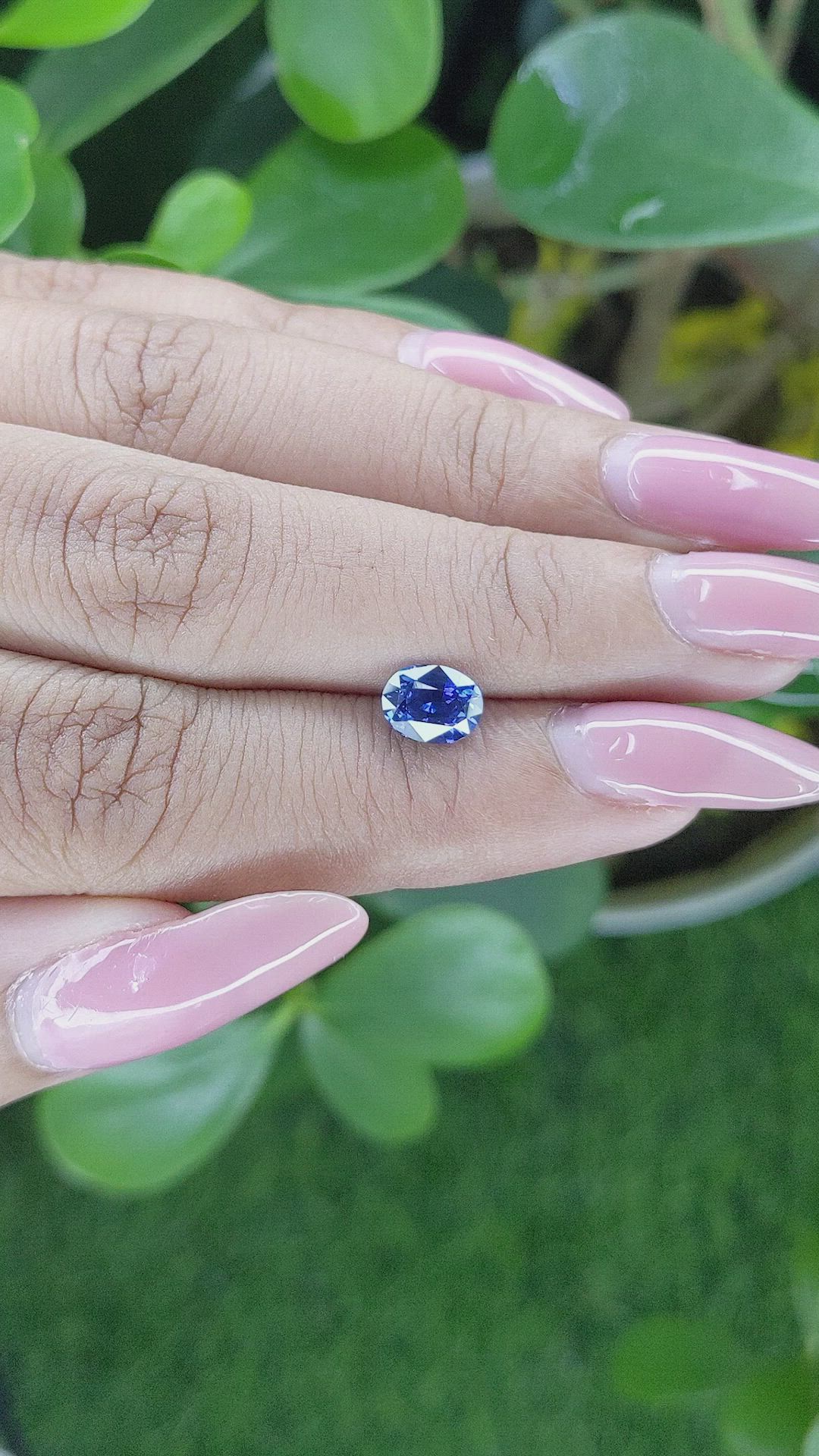 1.23 Ct. Color Change Sapphire from Tanzania Size Video