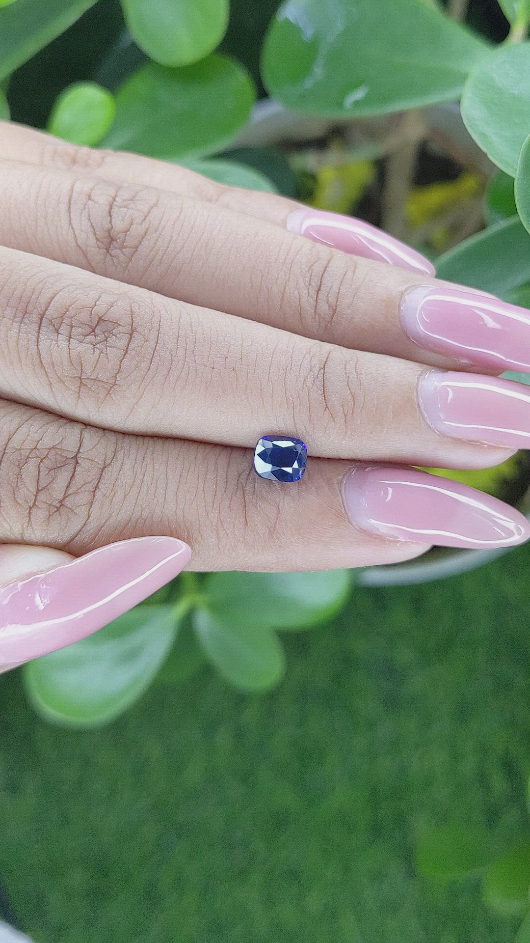 1.17 Ct. Blue Sapphire from Tanzania Size Video