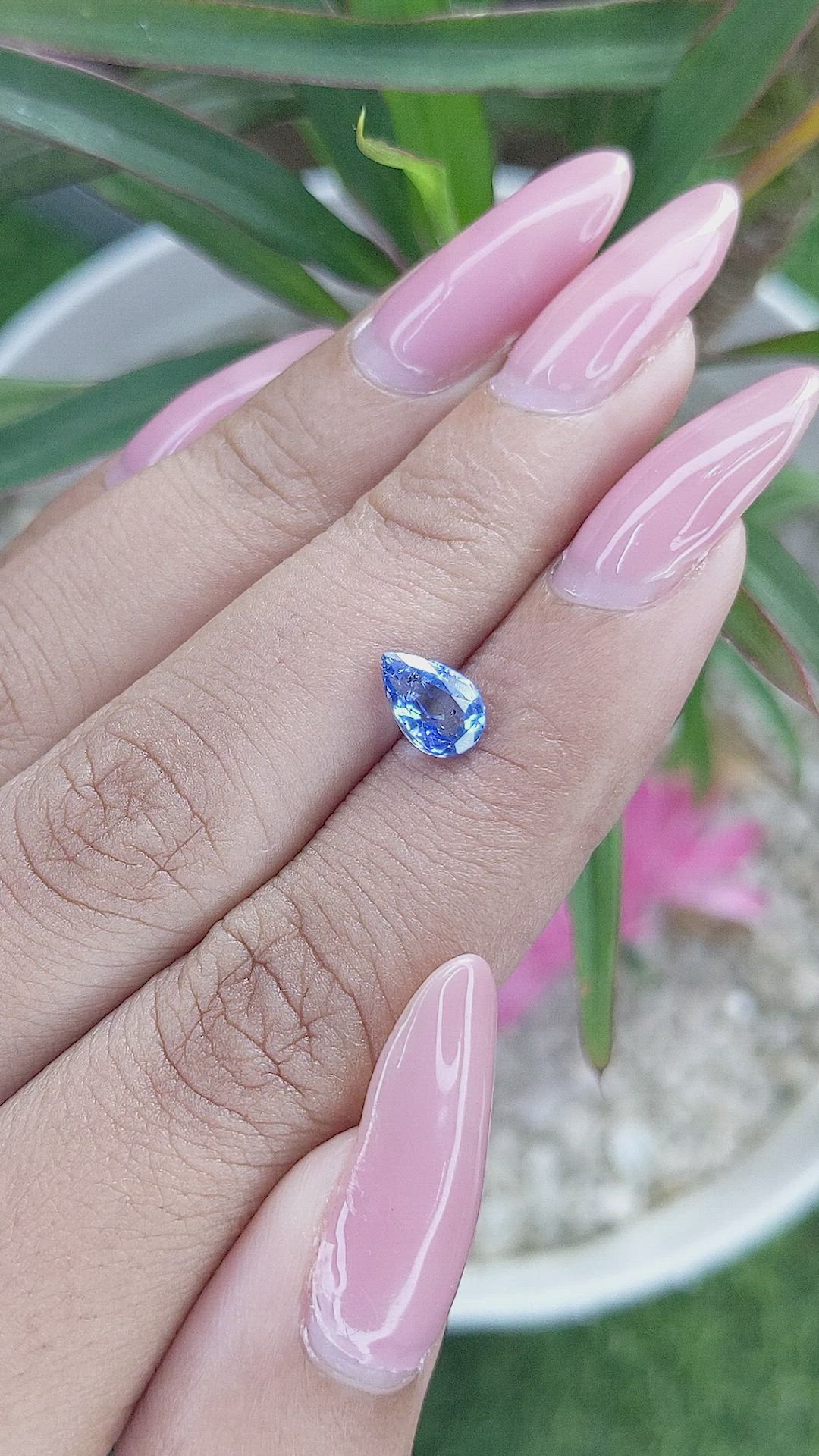 1.17 Ct. Blue Sapphire from Tanzania Size Video