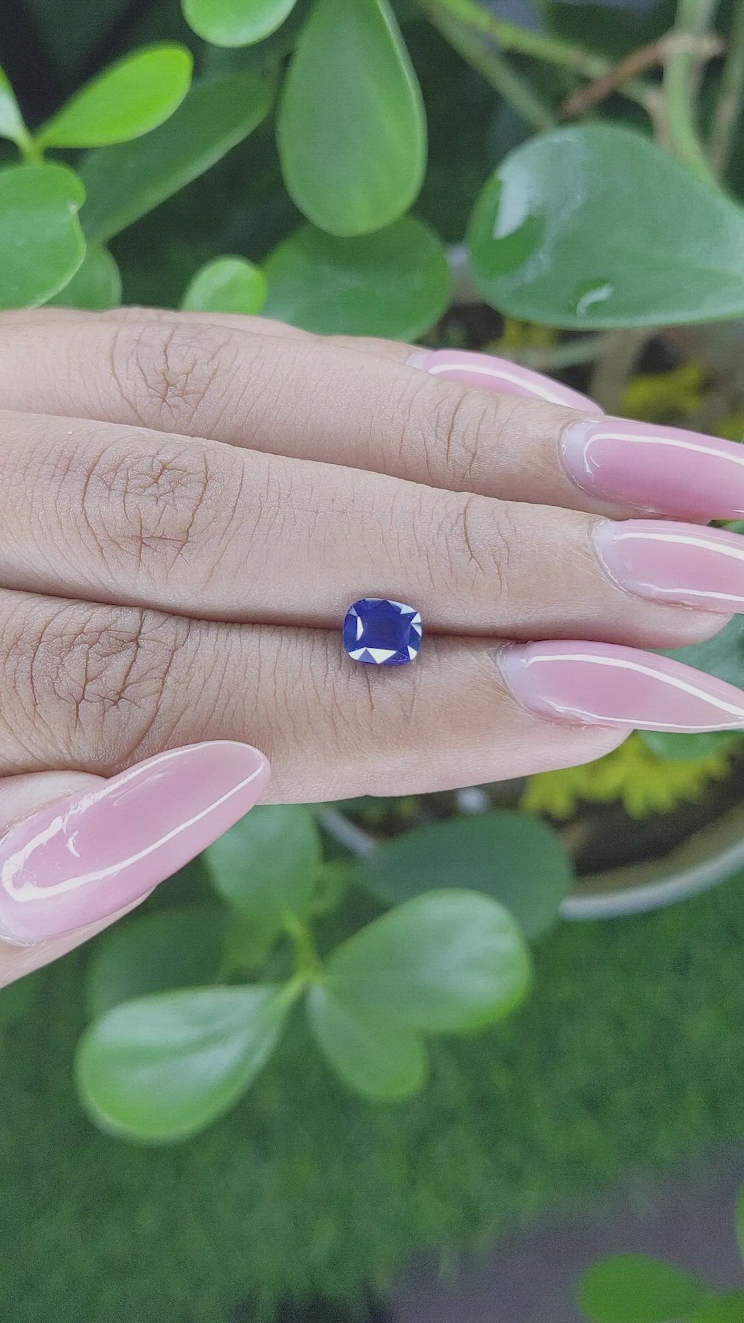 1.13 Ct. Blue Sapphire from Tanzania Size Video