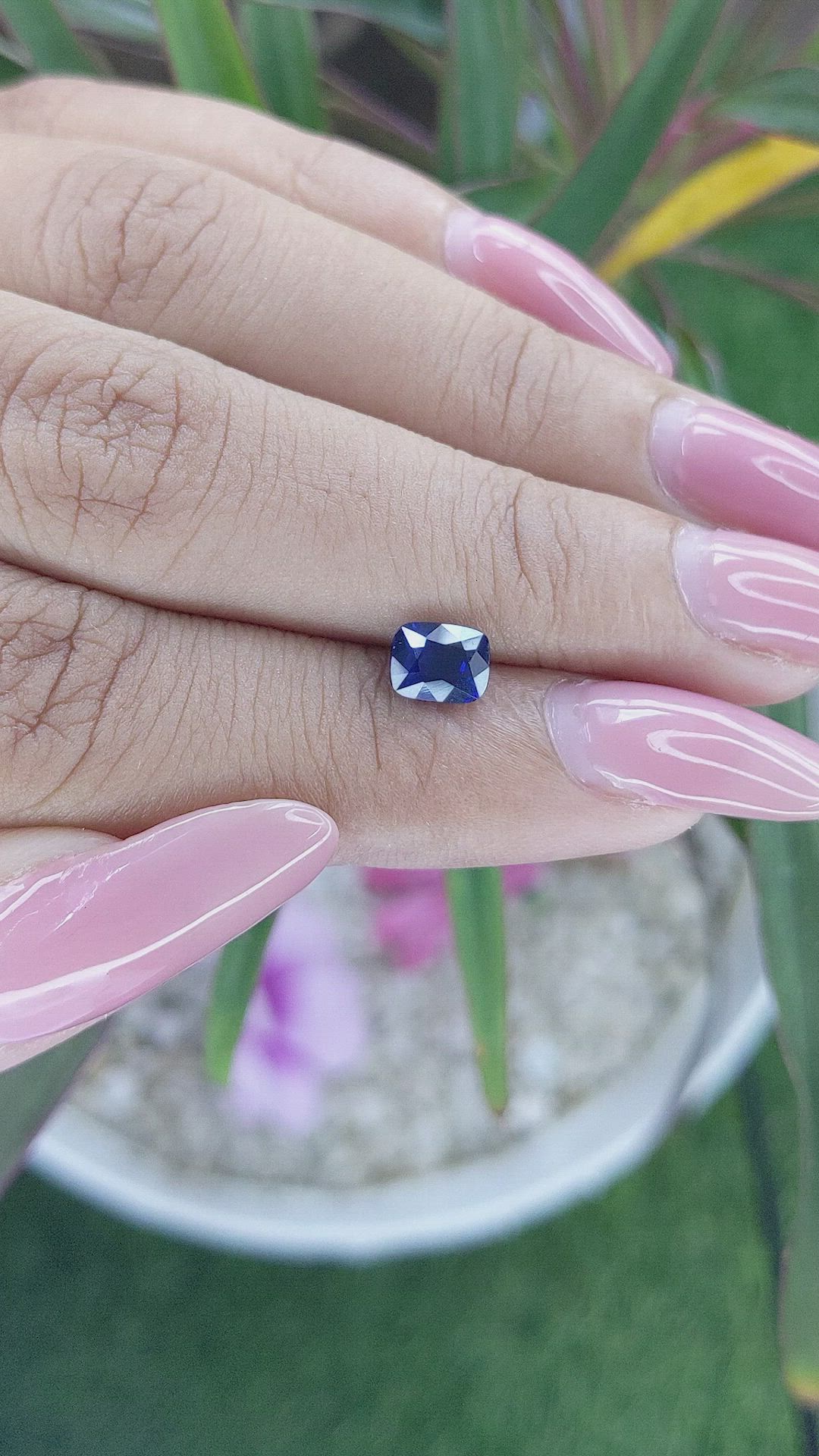 1.13 Ct. Blue Sapphire from Tanzania Size Video