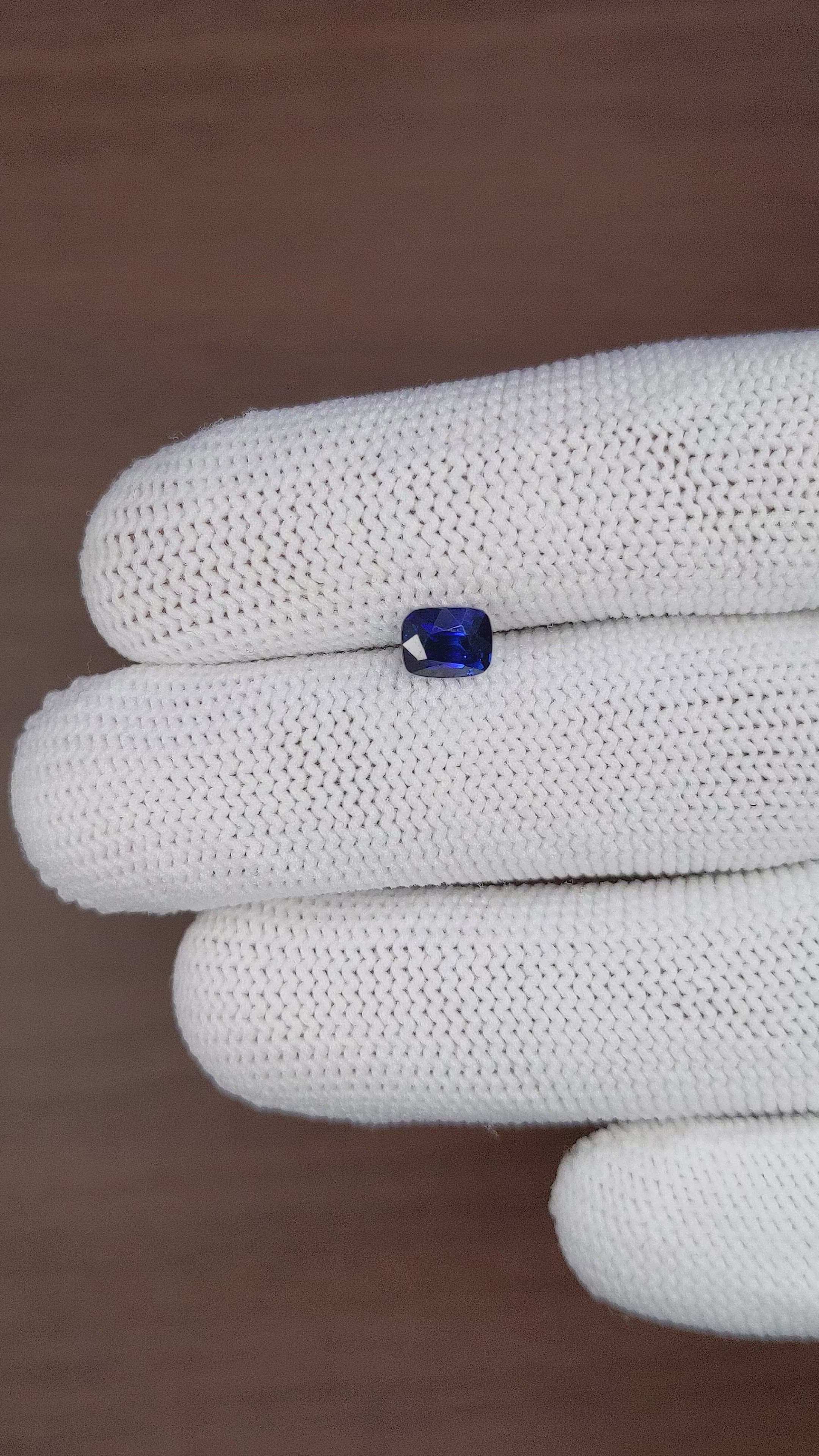 1.13 Ct. Blue Sapphire from Tanzania Size Video