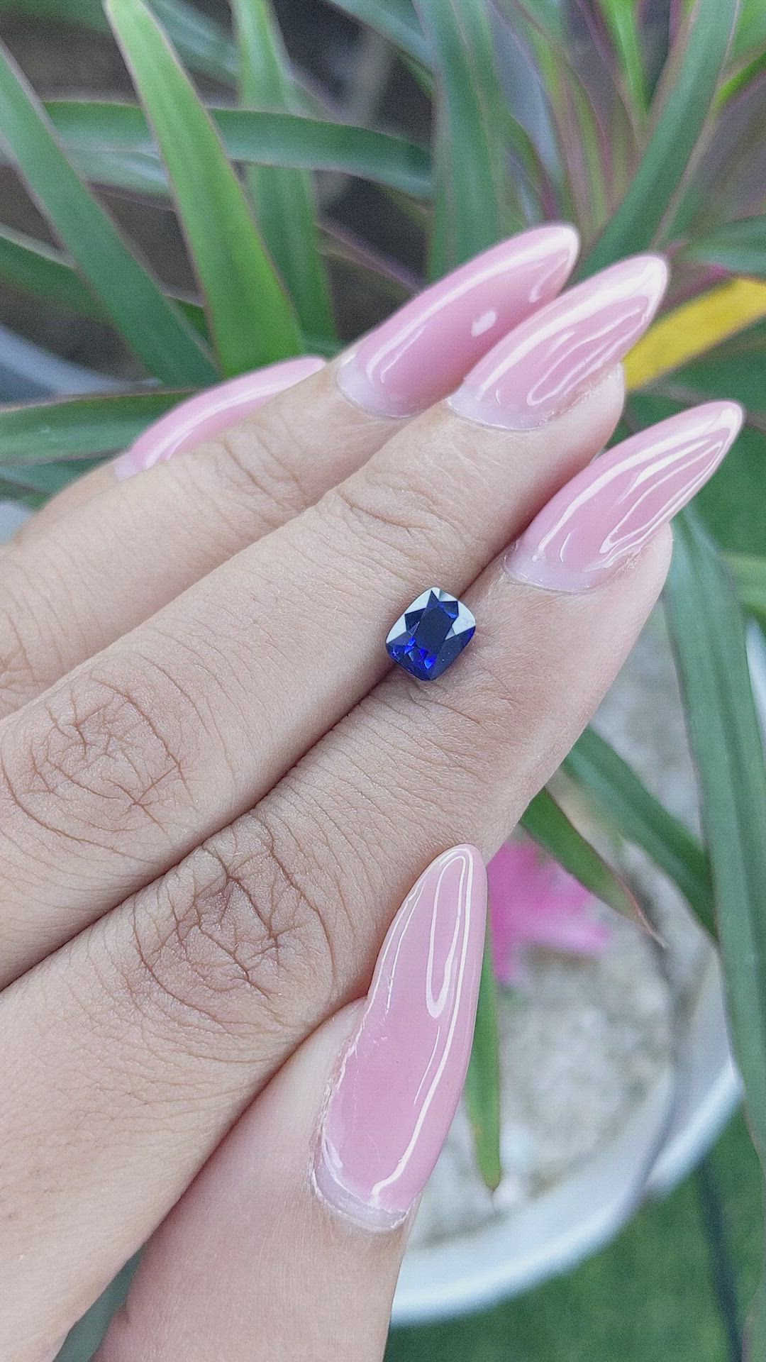1.13 Ct. Blue Sapphire from Tanzania Size Video