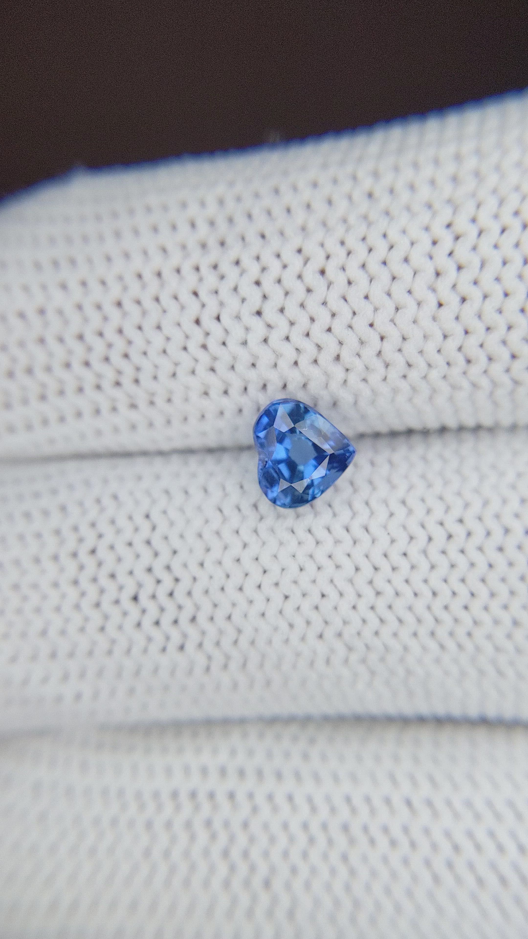 1.06 Ct. Blue Sapphire from Tanzania Size Video