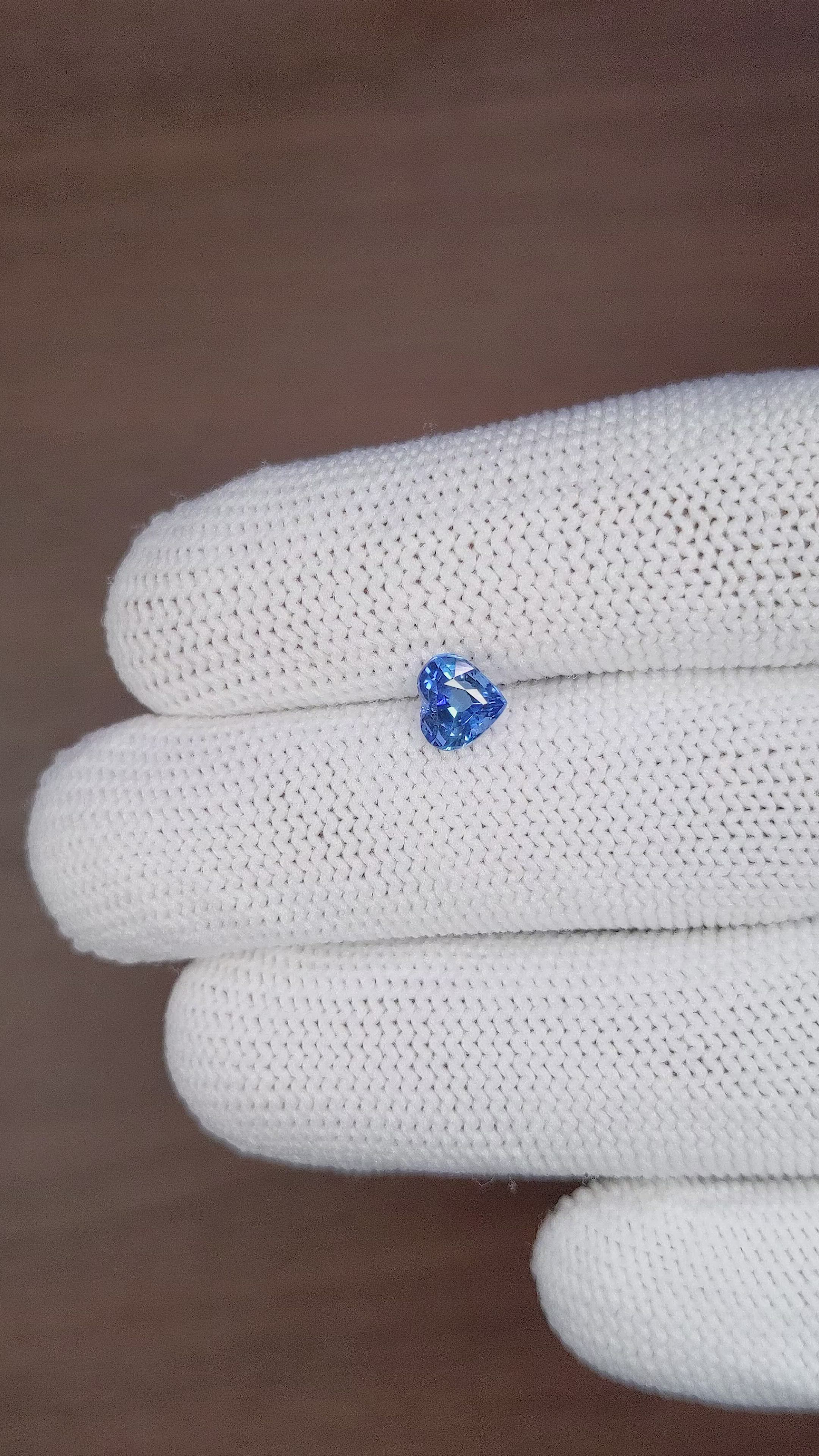 1.06 Ct. Blue Sapphire from Tanzania Size Video