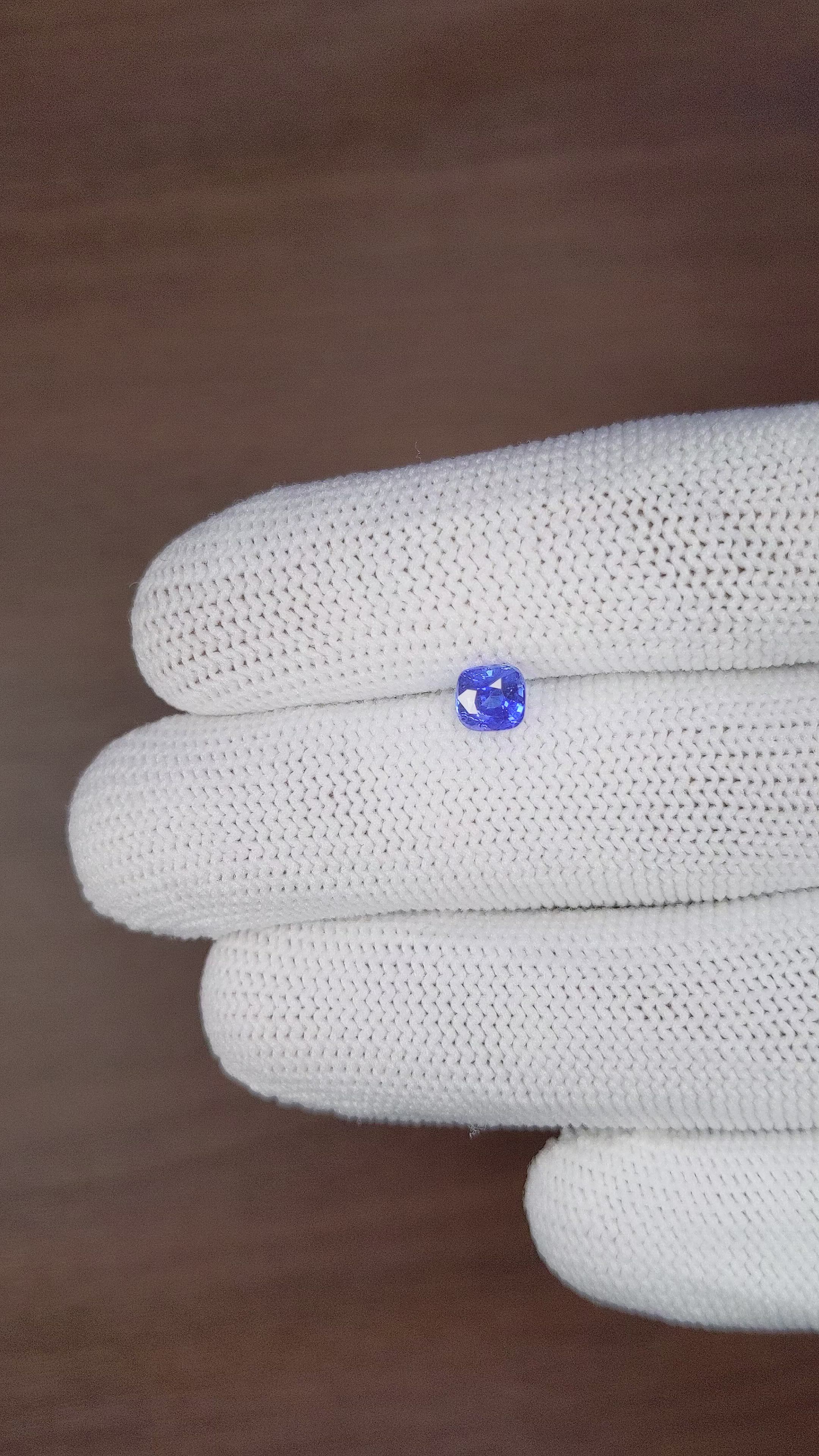 1.04 Ct. Blue Sapphire from Tanzania Size Video