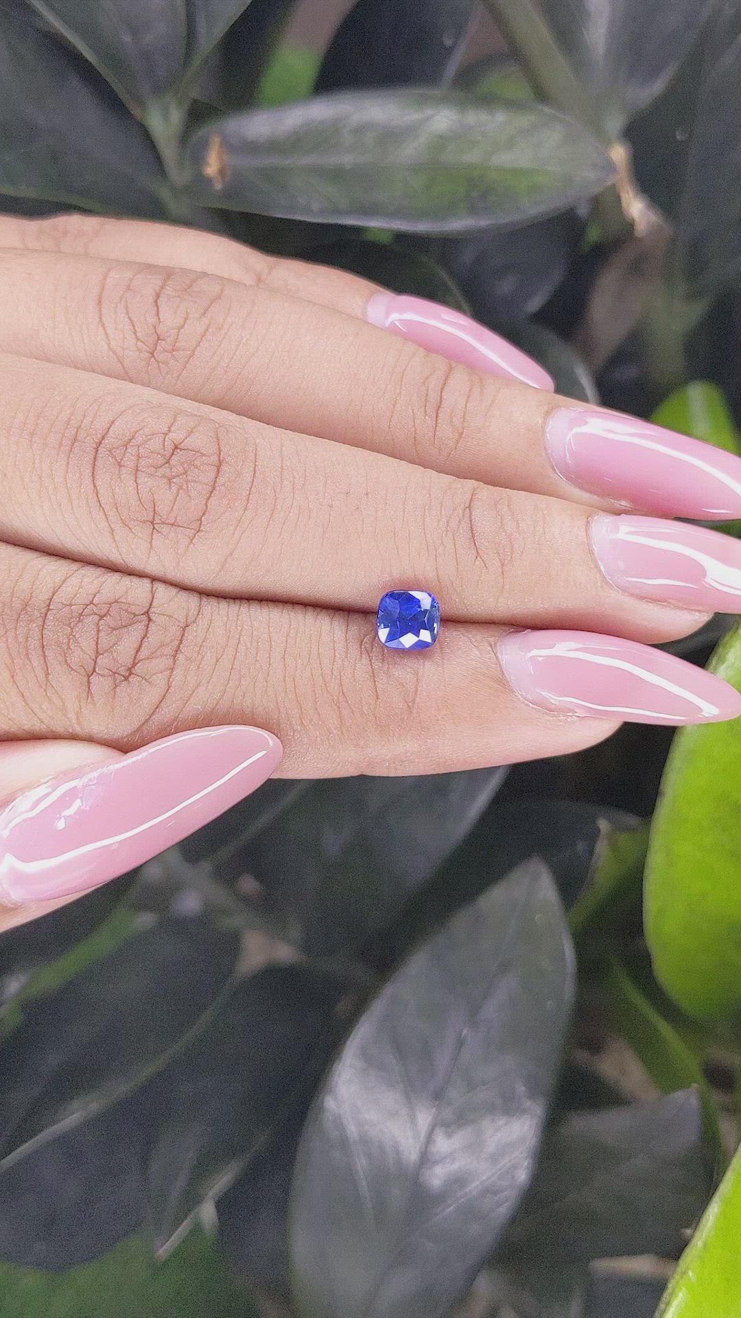 1.04 Ct. Blue Sapphire from Tanzania Size Video