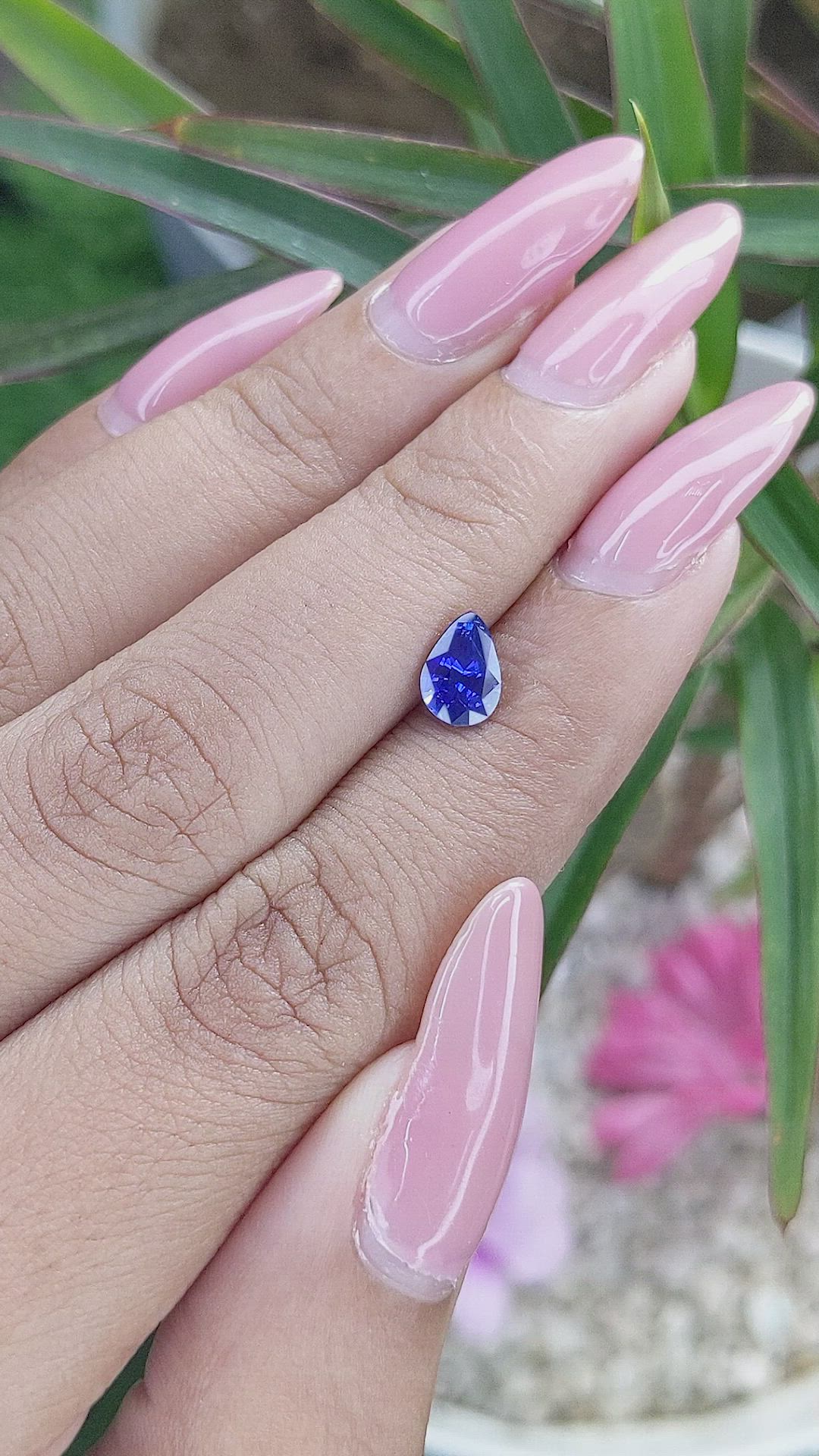 1.03 Ct. Blue Sapphire from Tanzania Size Video