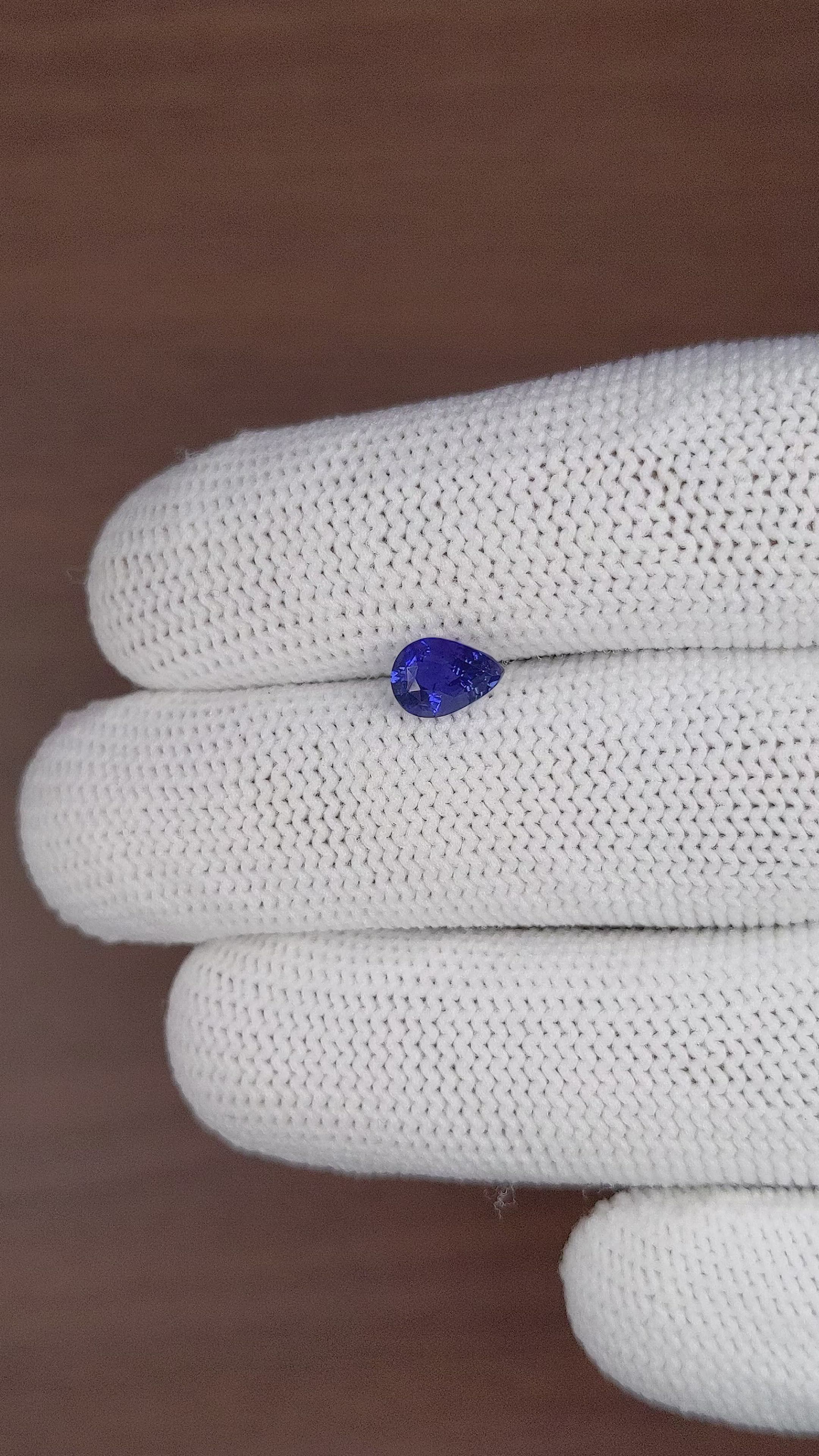 1.03 Ct. Blue Sapphire from Tanzania Size Video