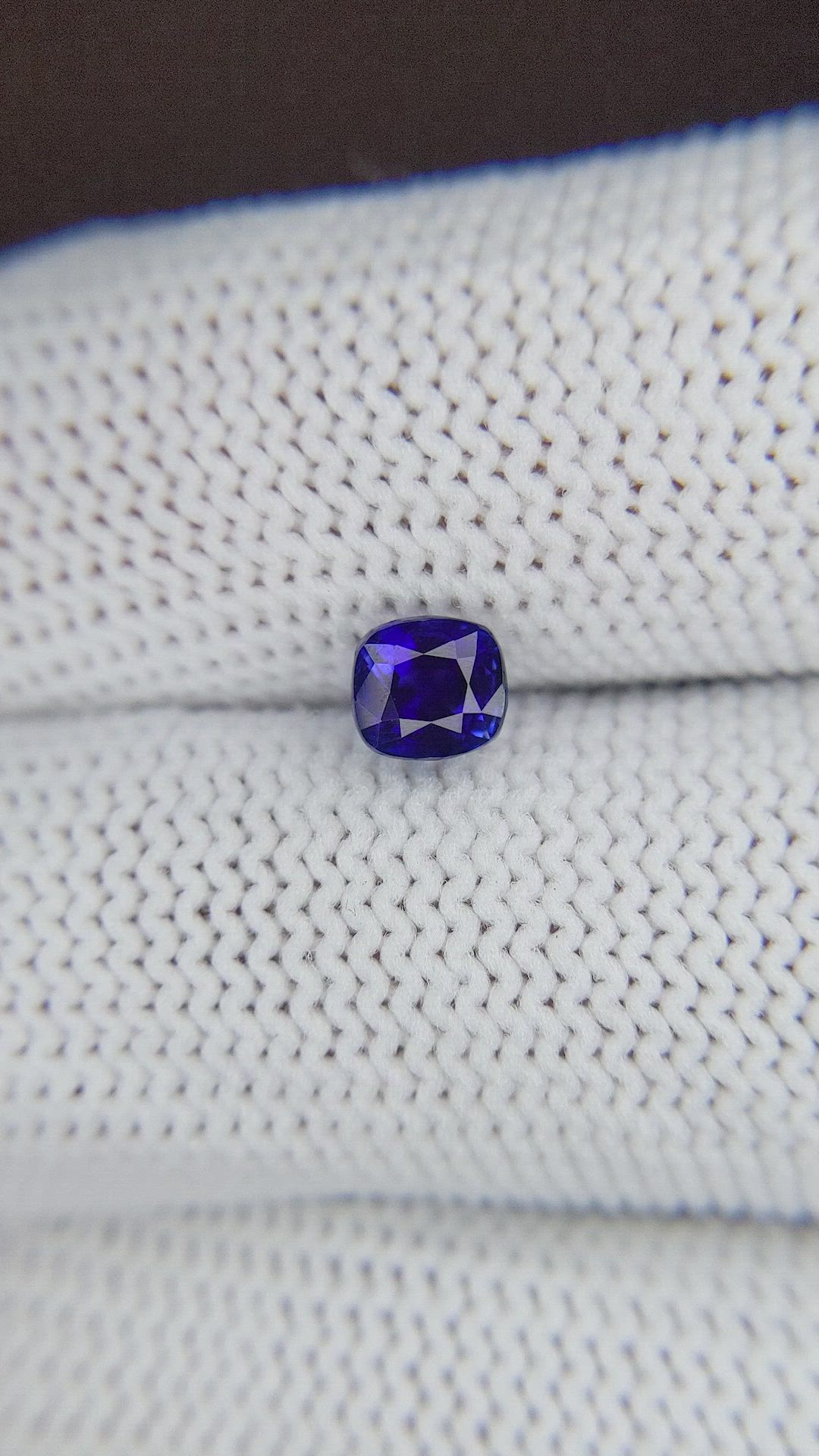 1.02 Ct. Blue Sapphire from Tanzania Size Video