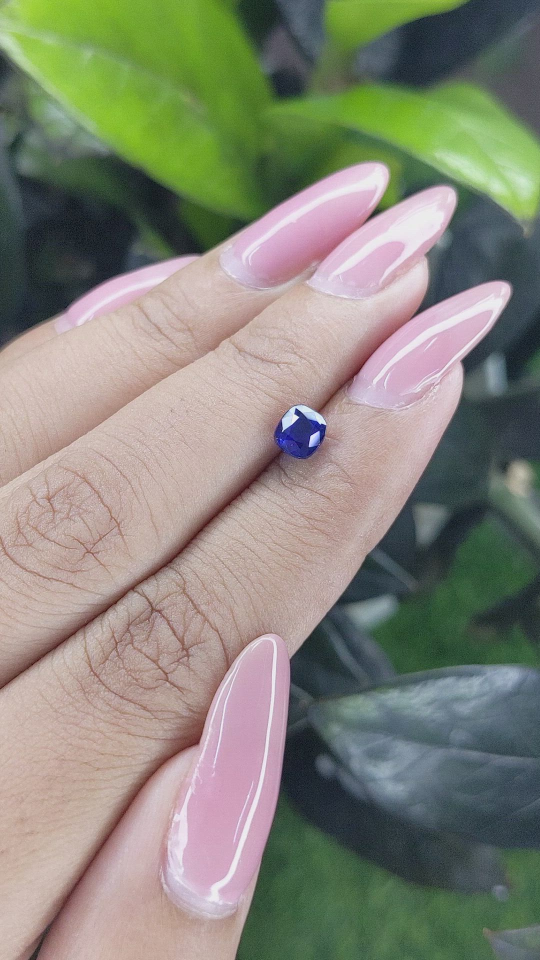 1.02 Ct. Blue Sapphire from Tanzania Size Video