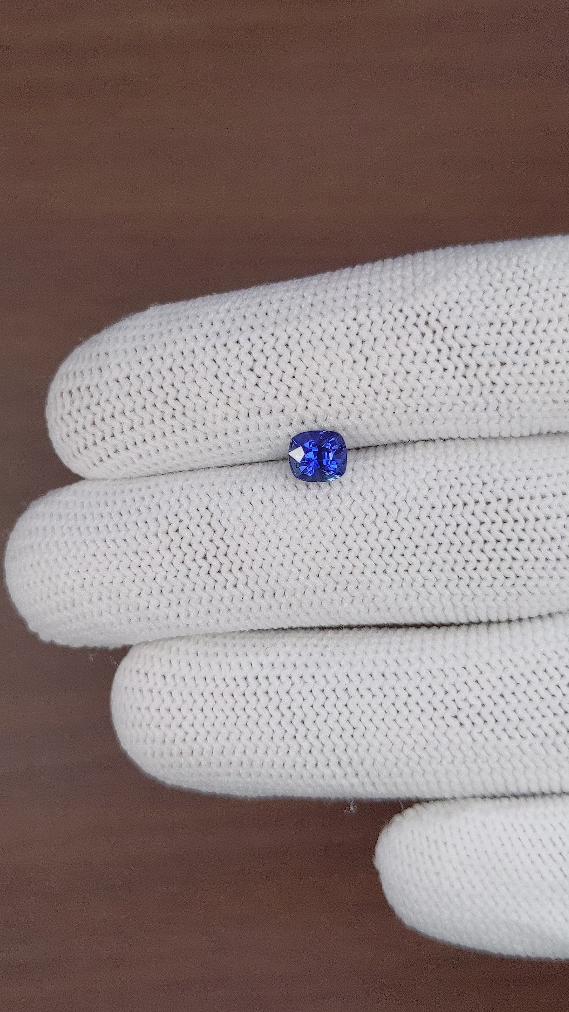 1.02 Ct. Blue Sapphire from Tanzania Size Video