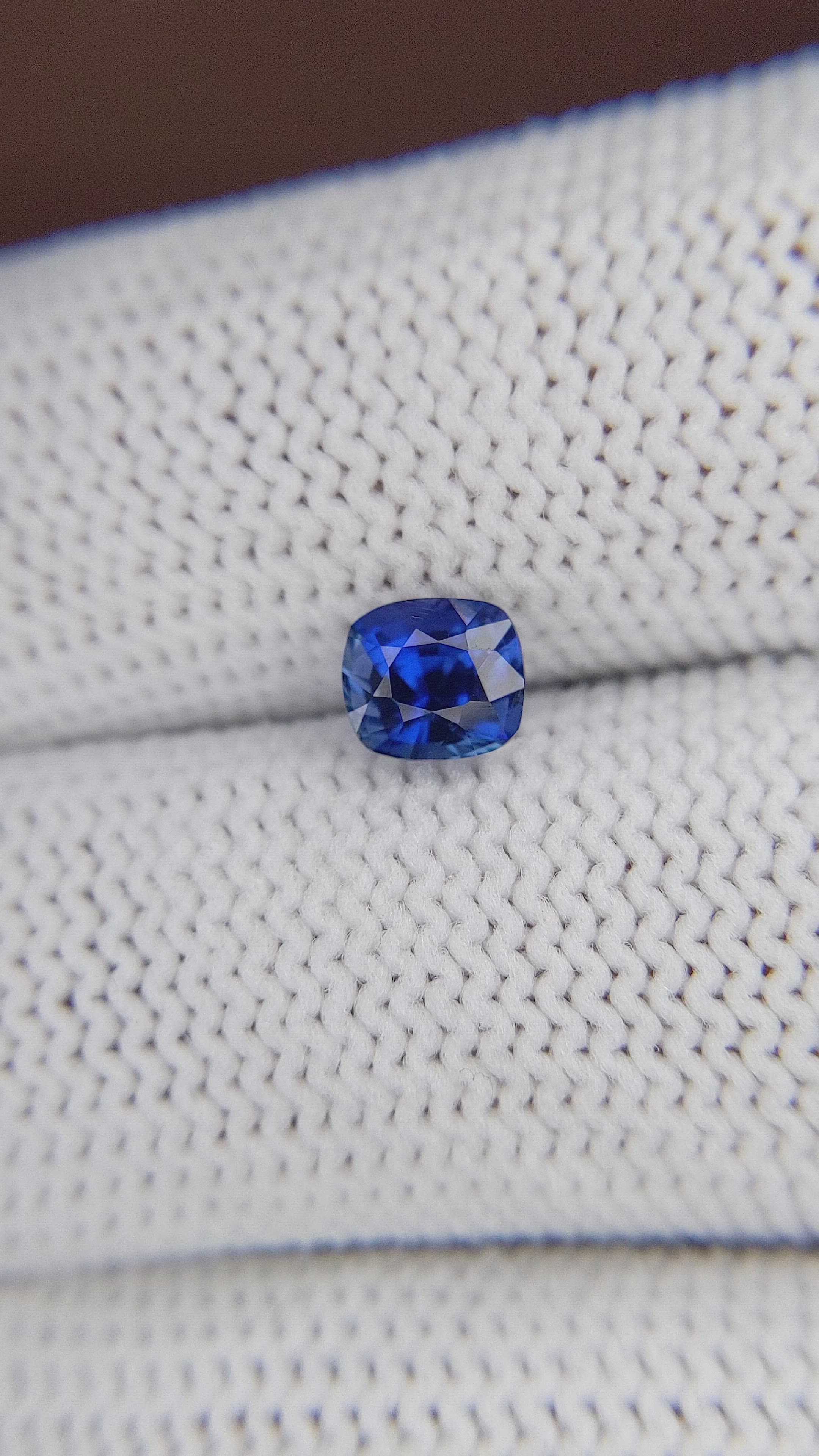 1.02 Ct. Blue Sapphire from Tanzania Size Video
