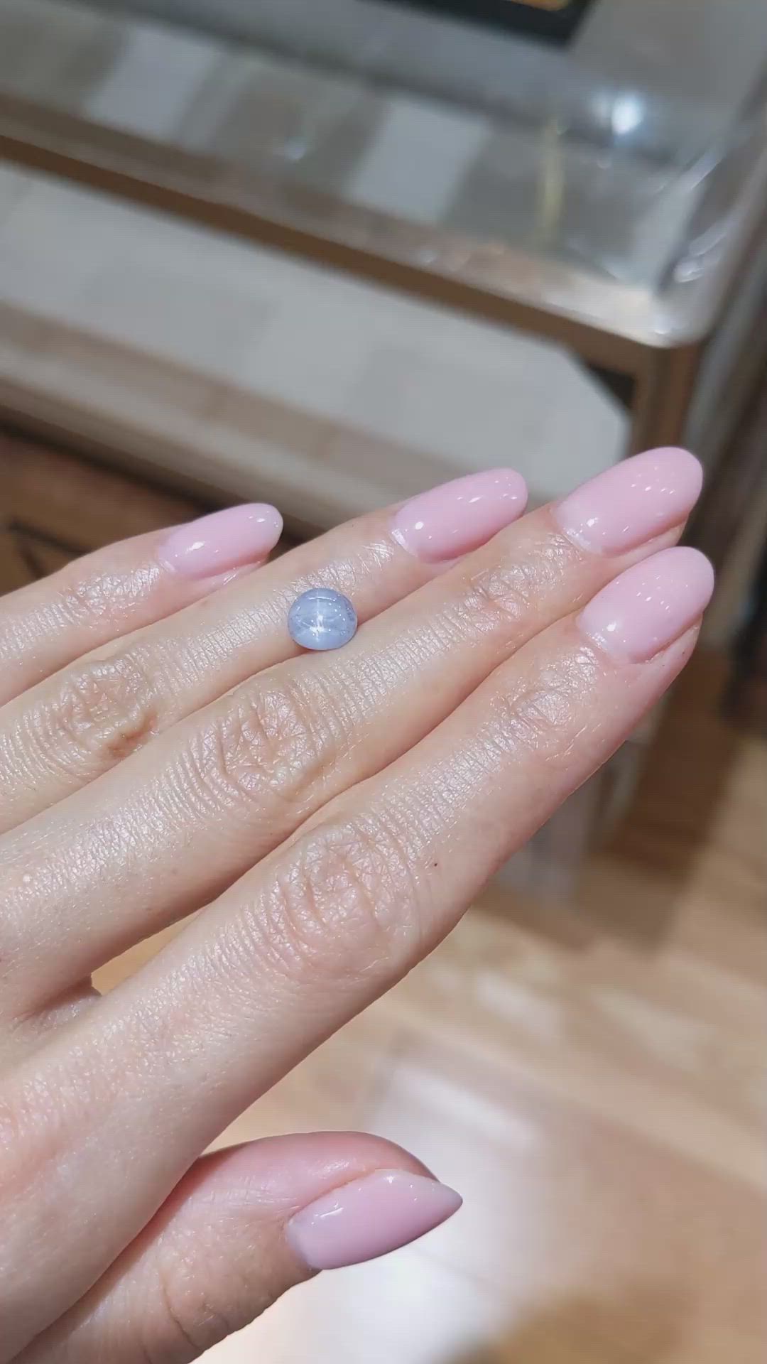 2.13 Ct. Grey Star Sapphire from Burma (Myanmar) Size Video