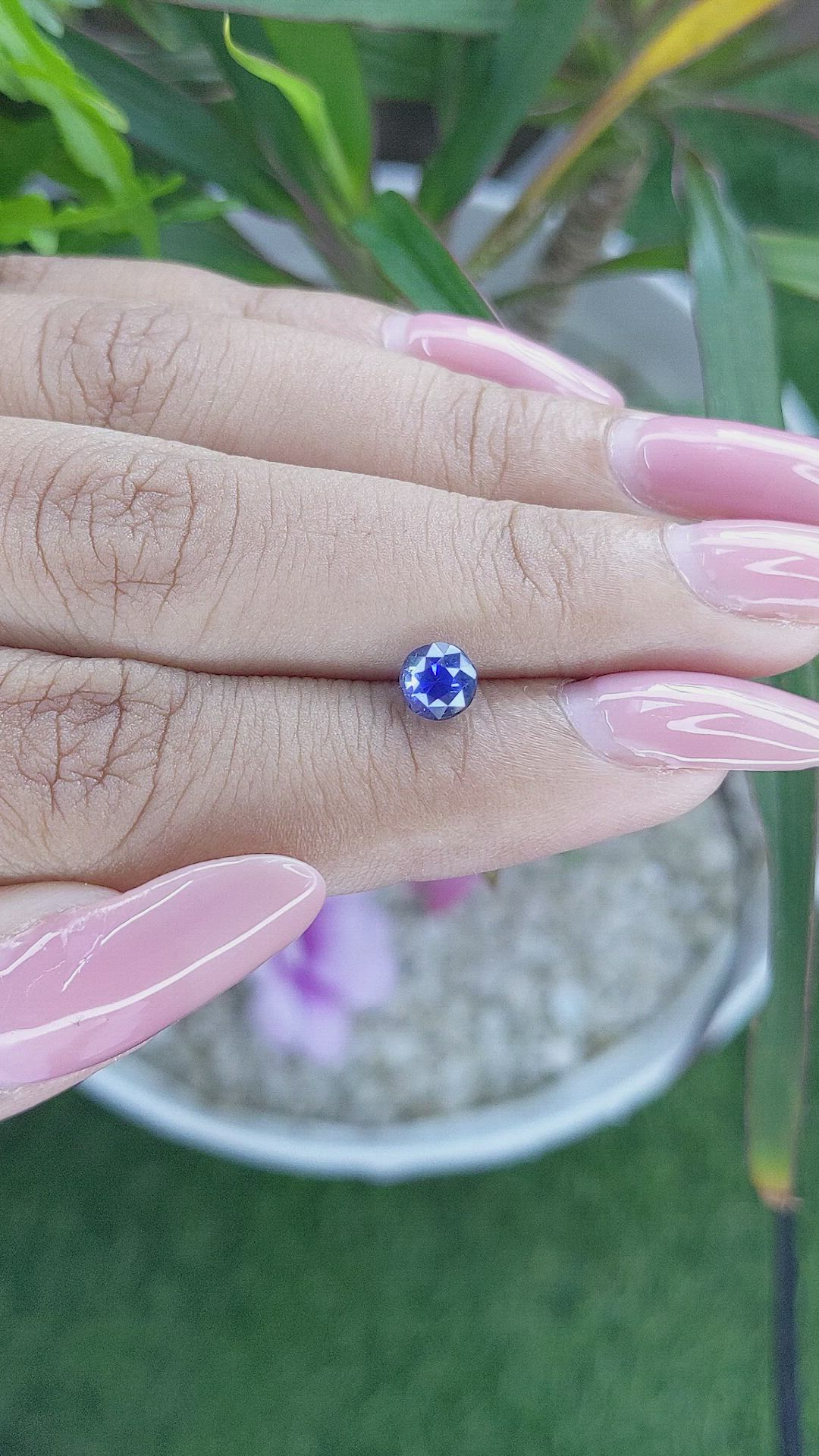 1.01 Ct. Blue Sapphire from Tanzania Size Video