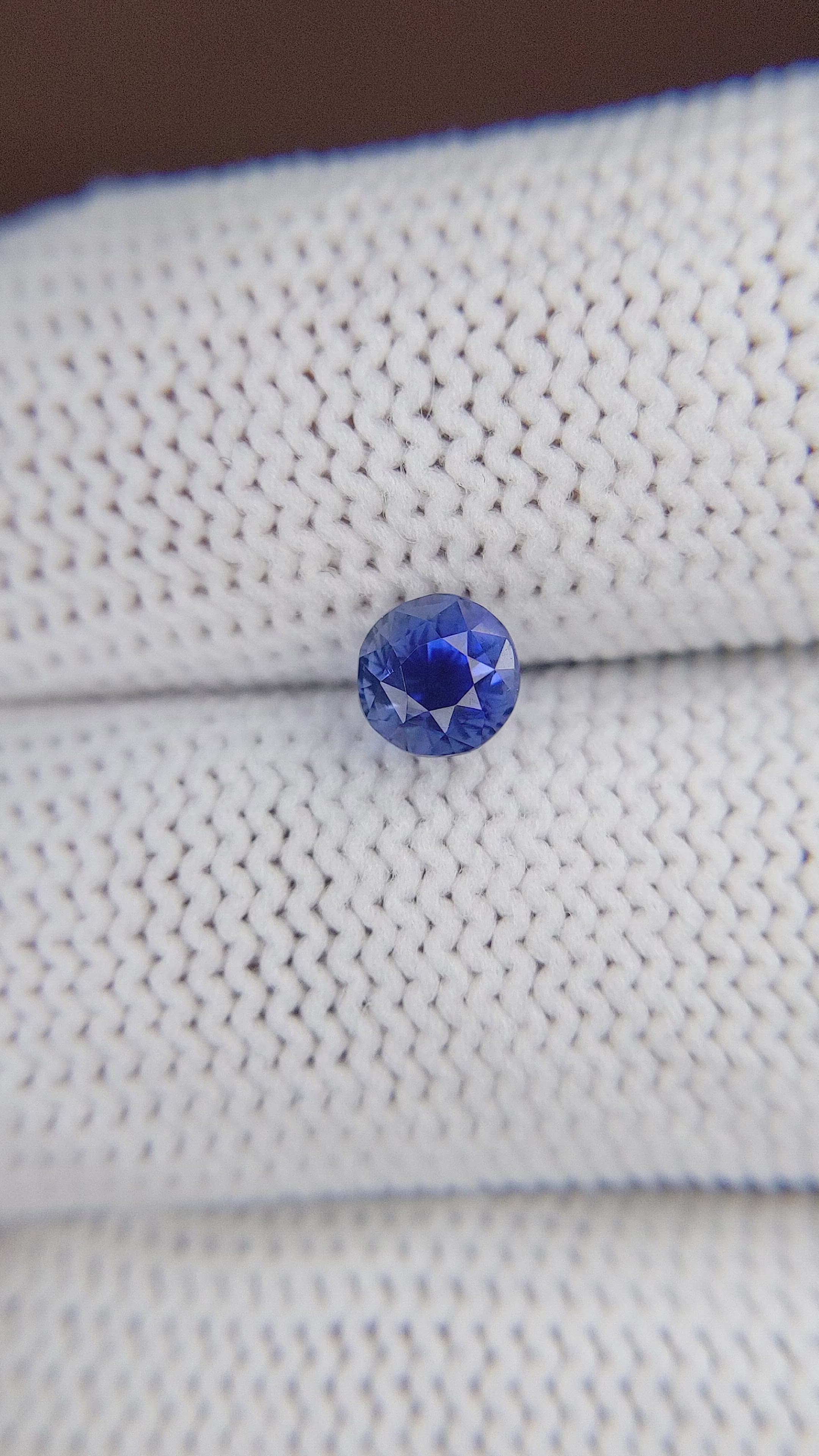 1.01 Ct. Blue Sapphire from Tanzania Size Video