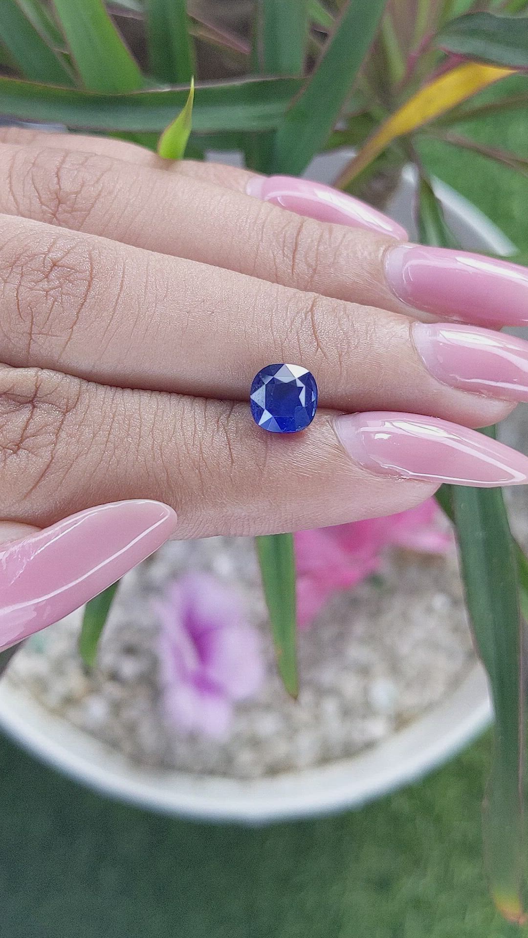 2.09 Ct. Blue Sapphire from Tanzania Size Video