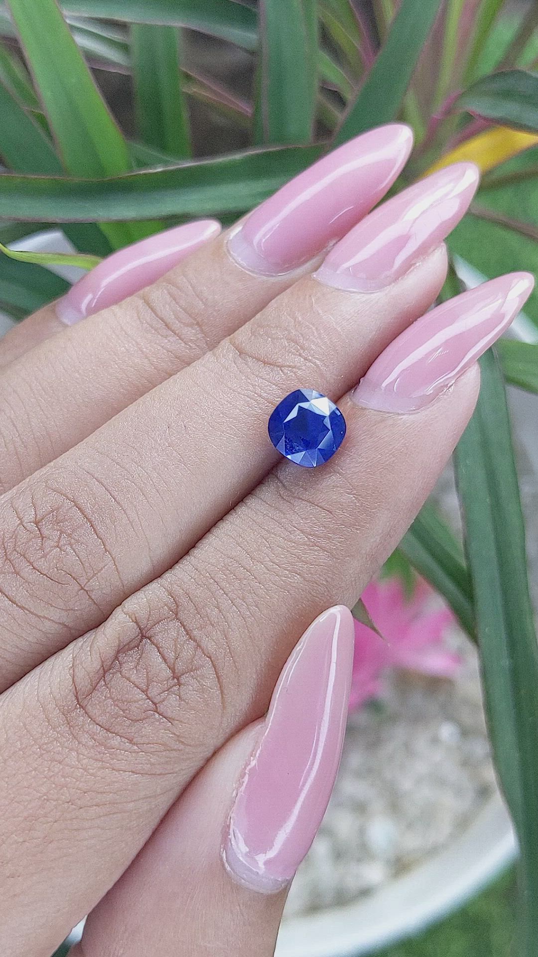 2.09 Ct. Blue Sapphire from Tanzania Size Video