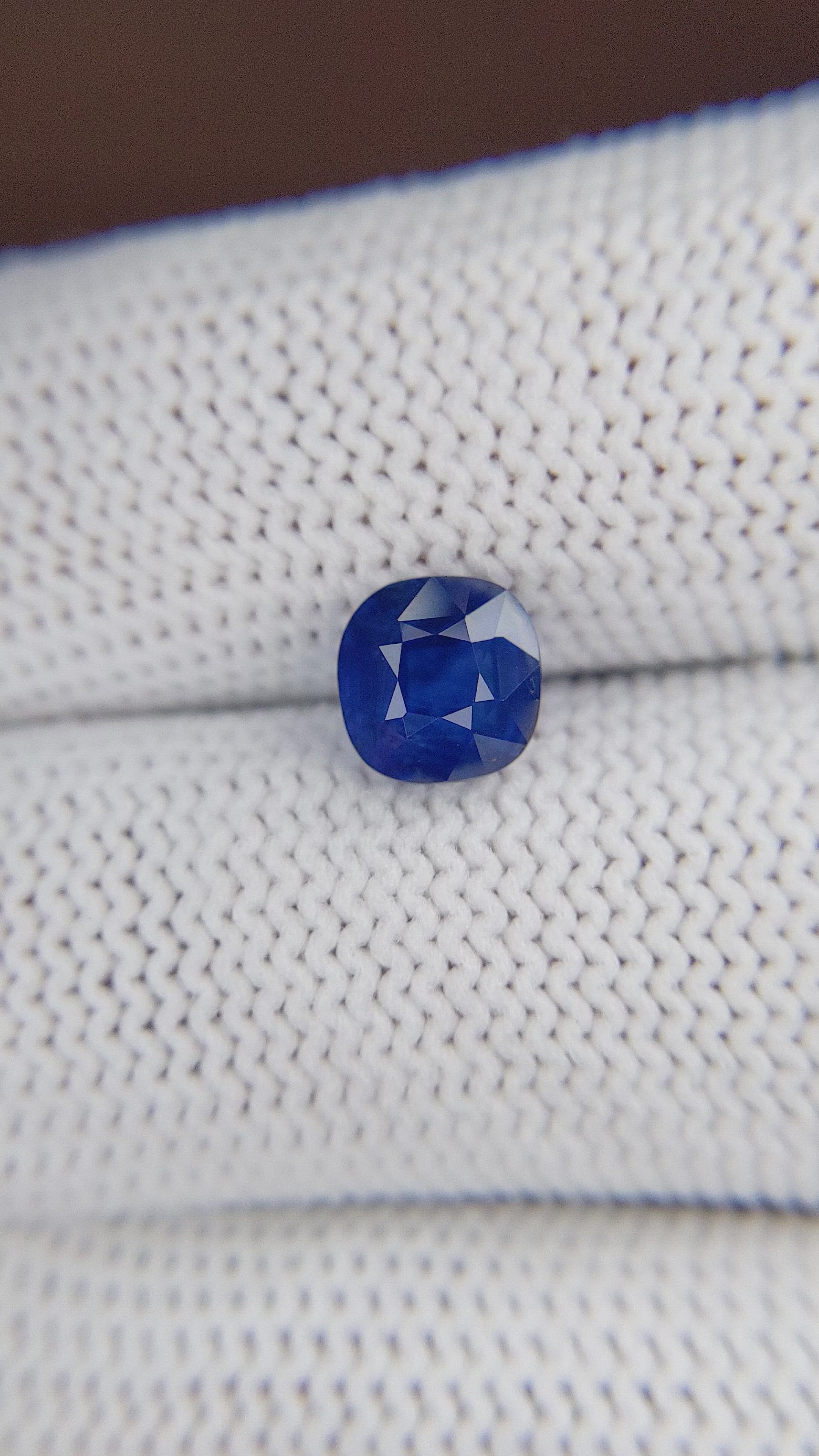 2.09 Ct. Blue Sapphire from Tanzania Size Video