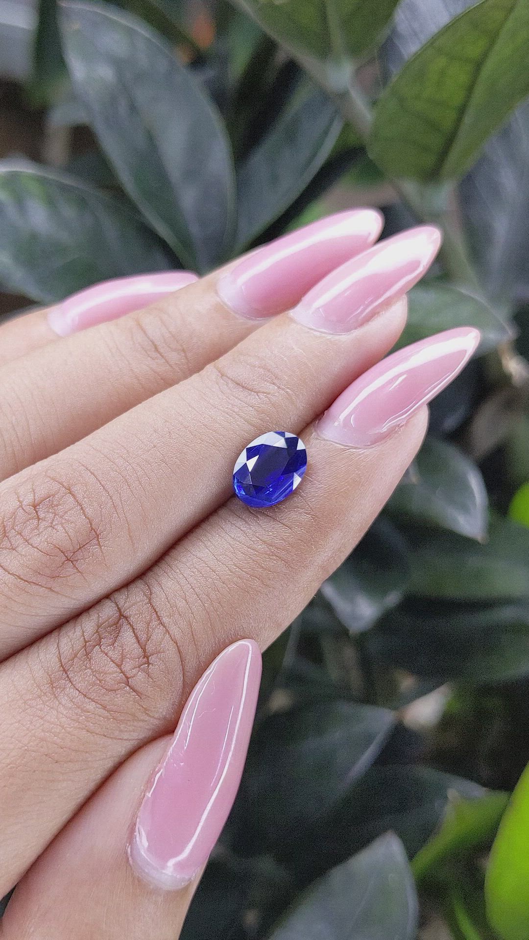 2.04 Ct. Blue Sapphire from Tanzania Size Video