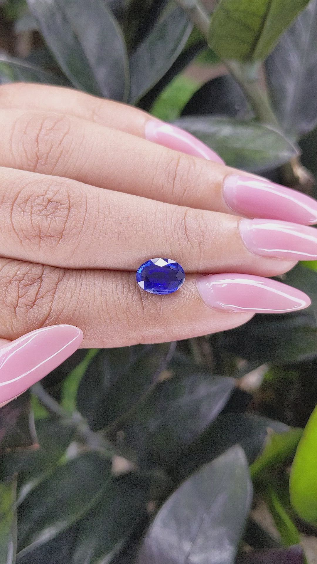 2.04 Ct. Blue Sapphire from Tanzania Size Video