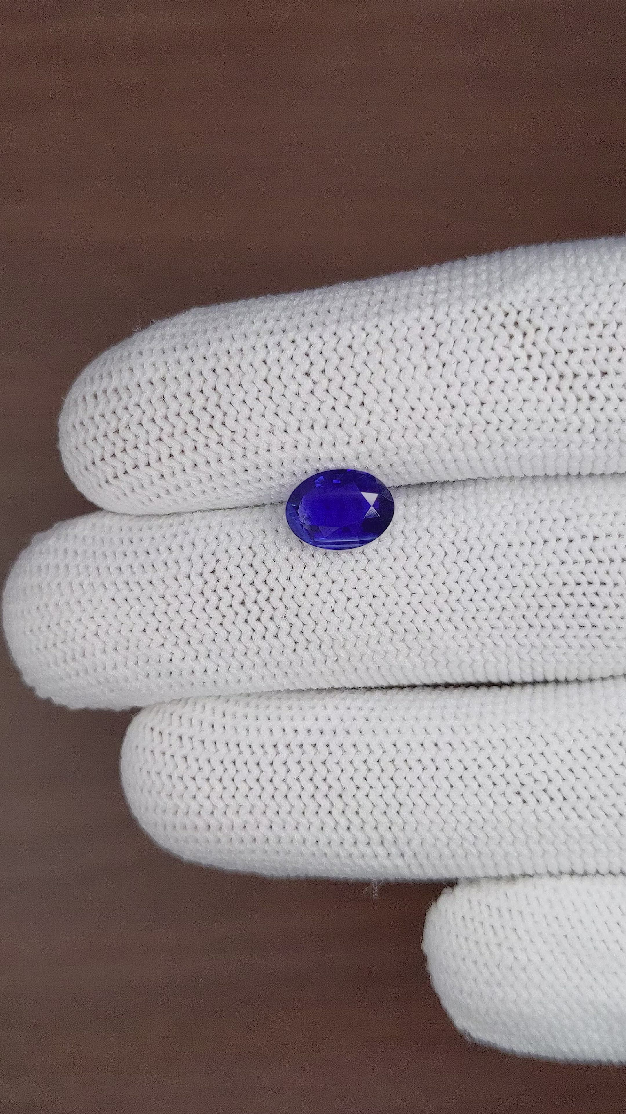 2.04 Ct. Blue Sapphire from Tanzania Size Video