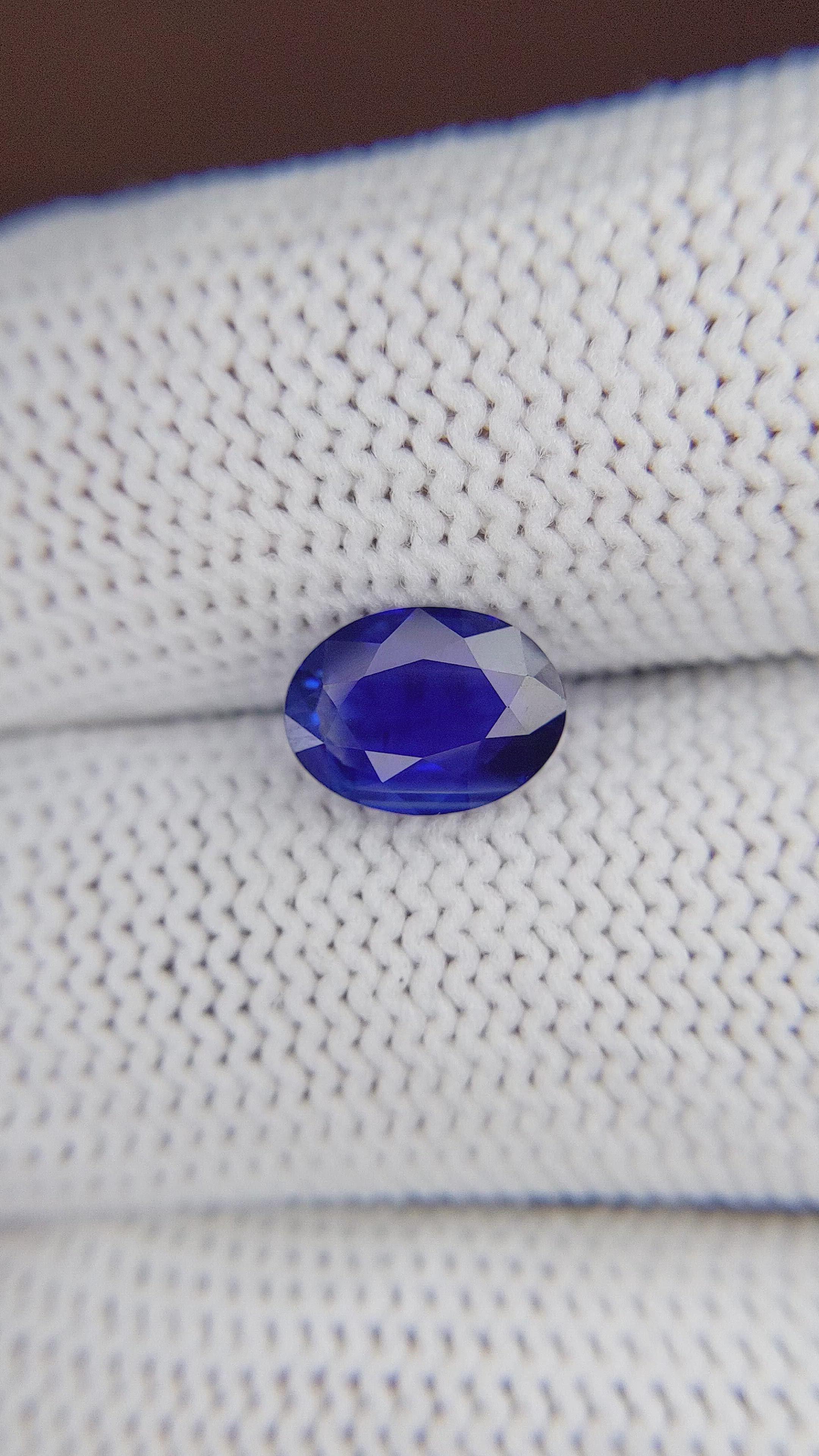 2.04 Ct. Blue Sapphire from Tanzania Size Video