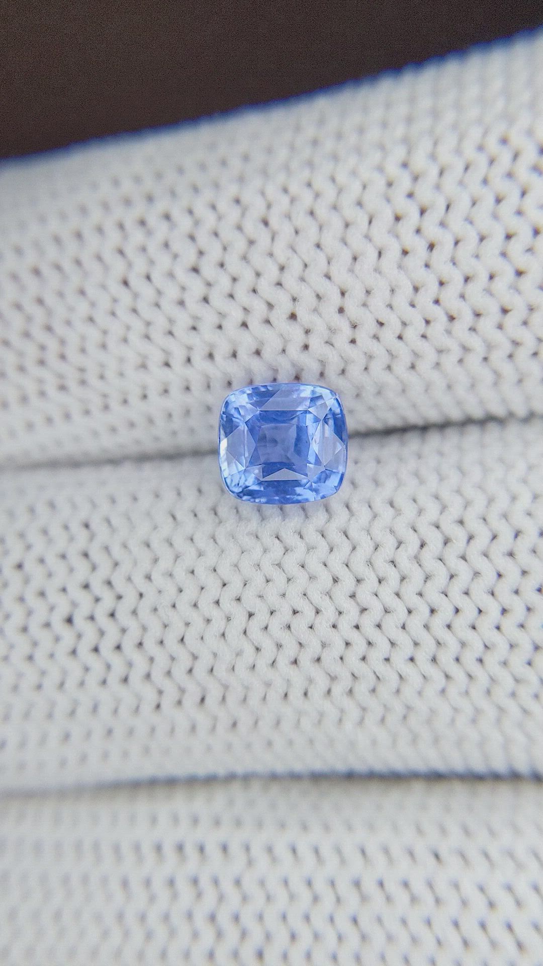 1.54 Ct. Blue Sapphire from Madagascar Size Video