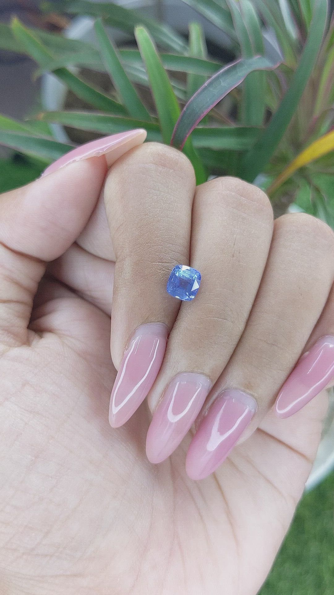 1.54 Ct. Blue Sapphire from Madagascar Size Video