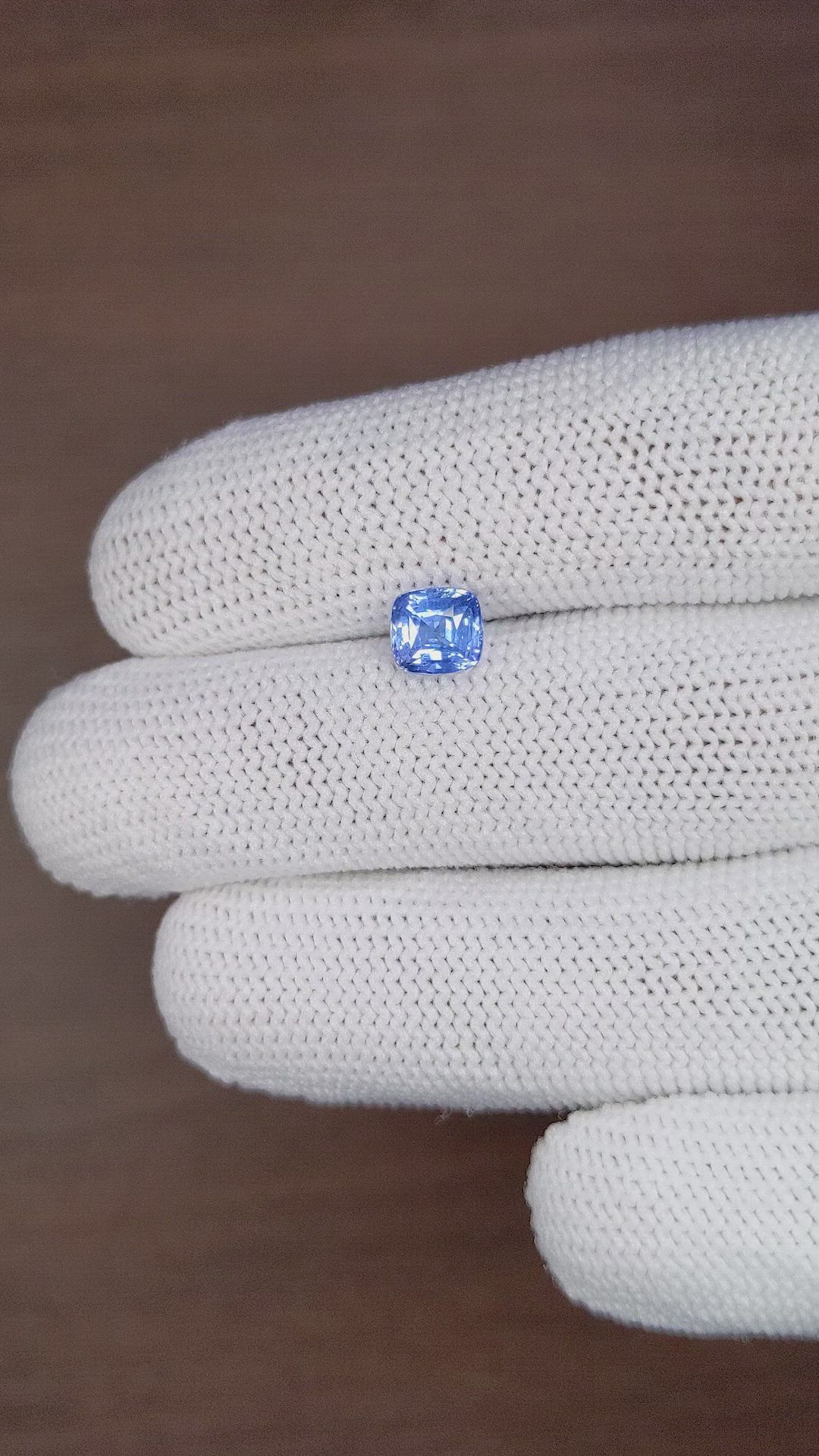 1.54 Ct. Blue Sapphire from Madagascar Size Video