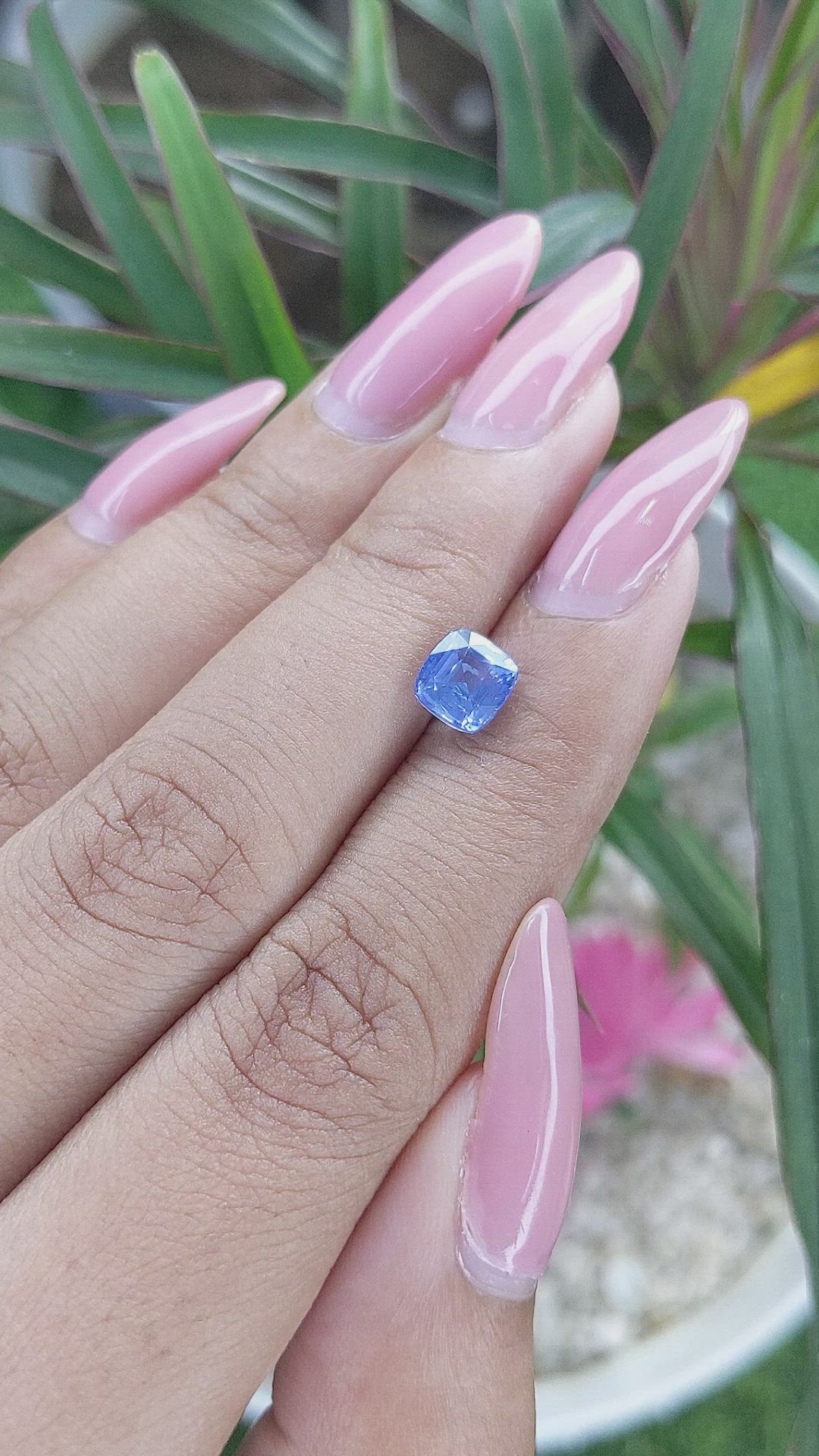 1.54 Ct. Blue Sapphire from Madagascar Size Video