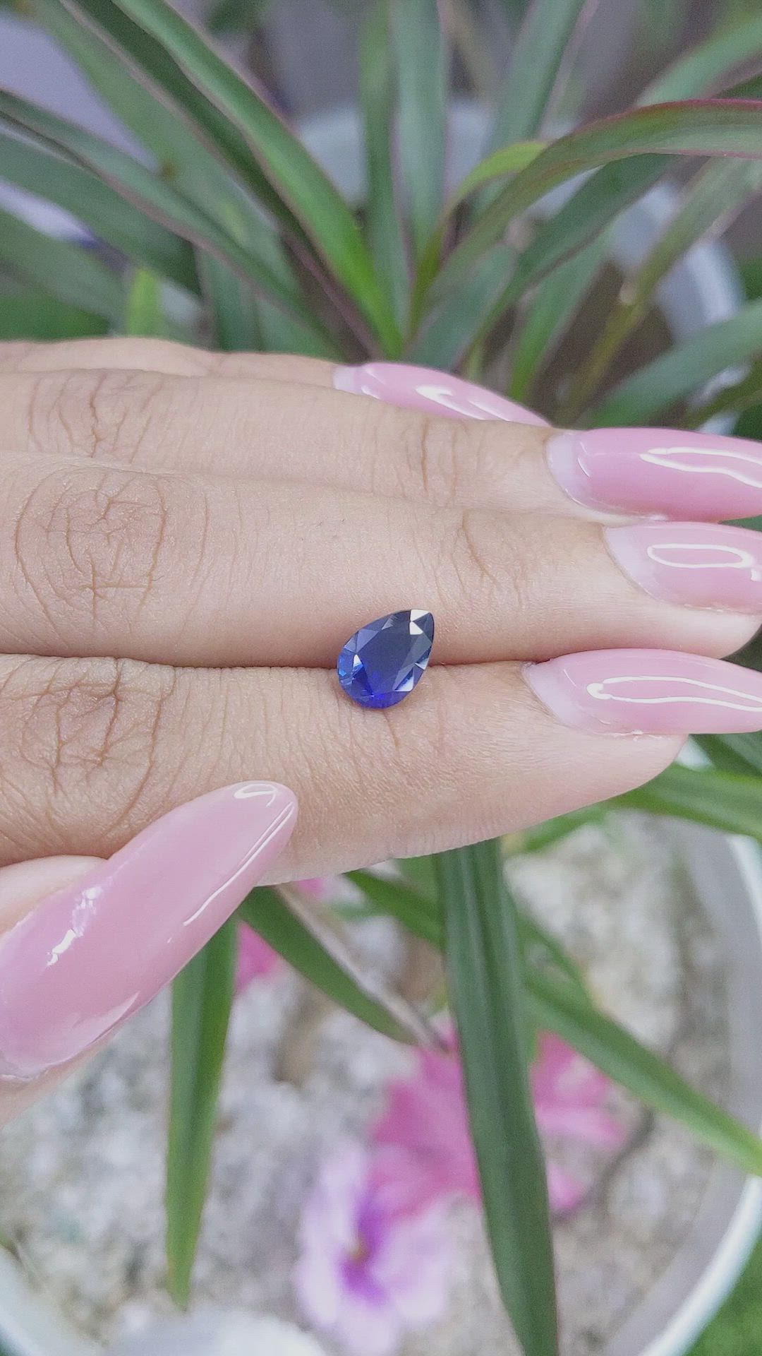 1.52 Ct. Blue Sapphire from Tanzania Size Video