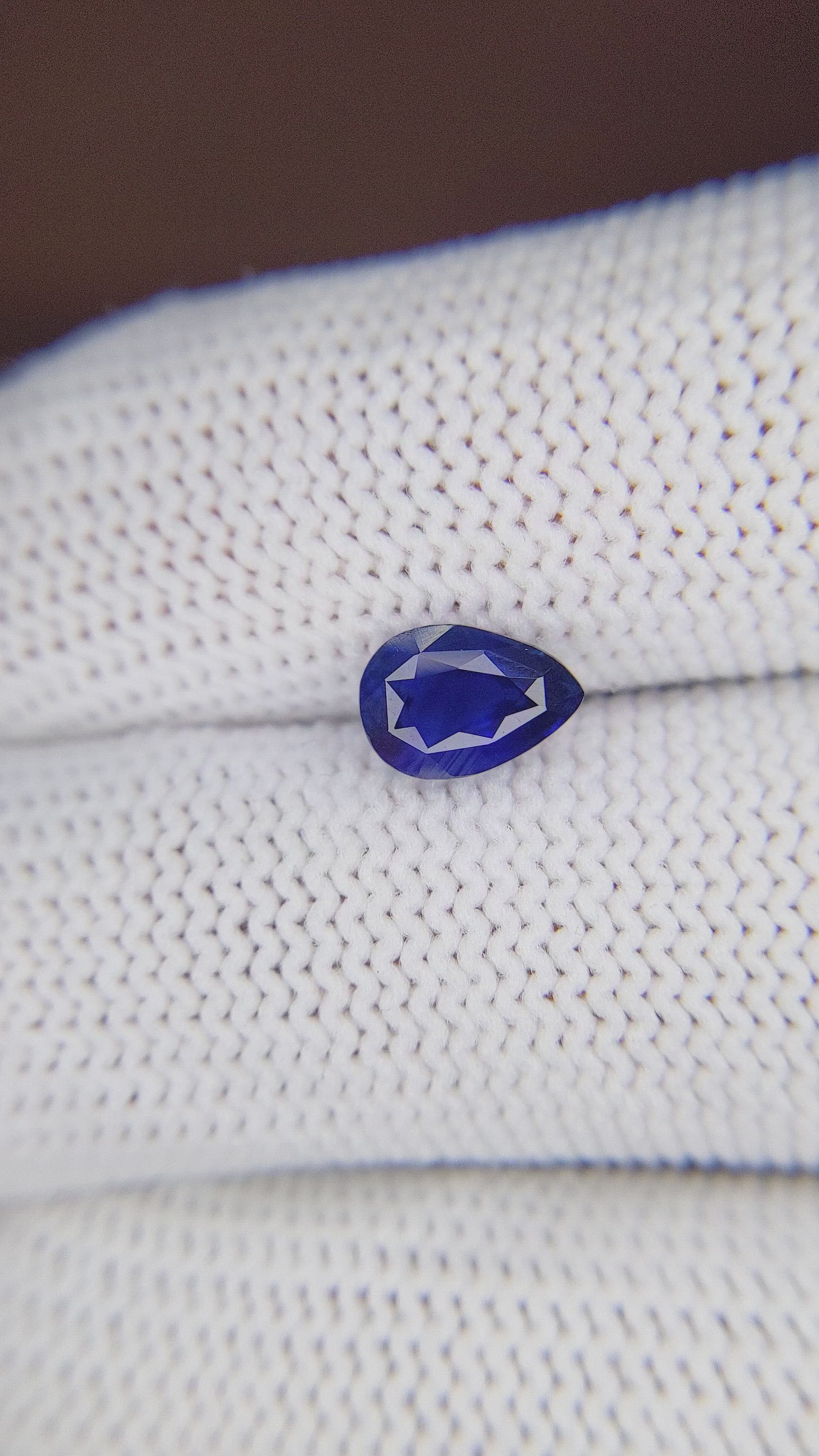 1.52 Ct. Blue Sapphire from Tanzania Size Video