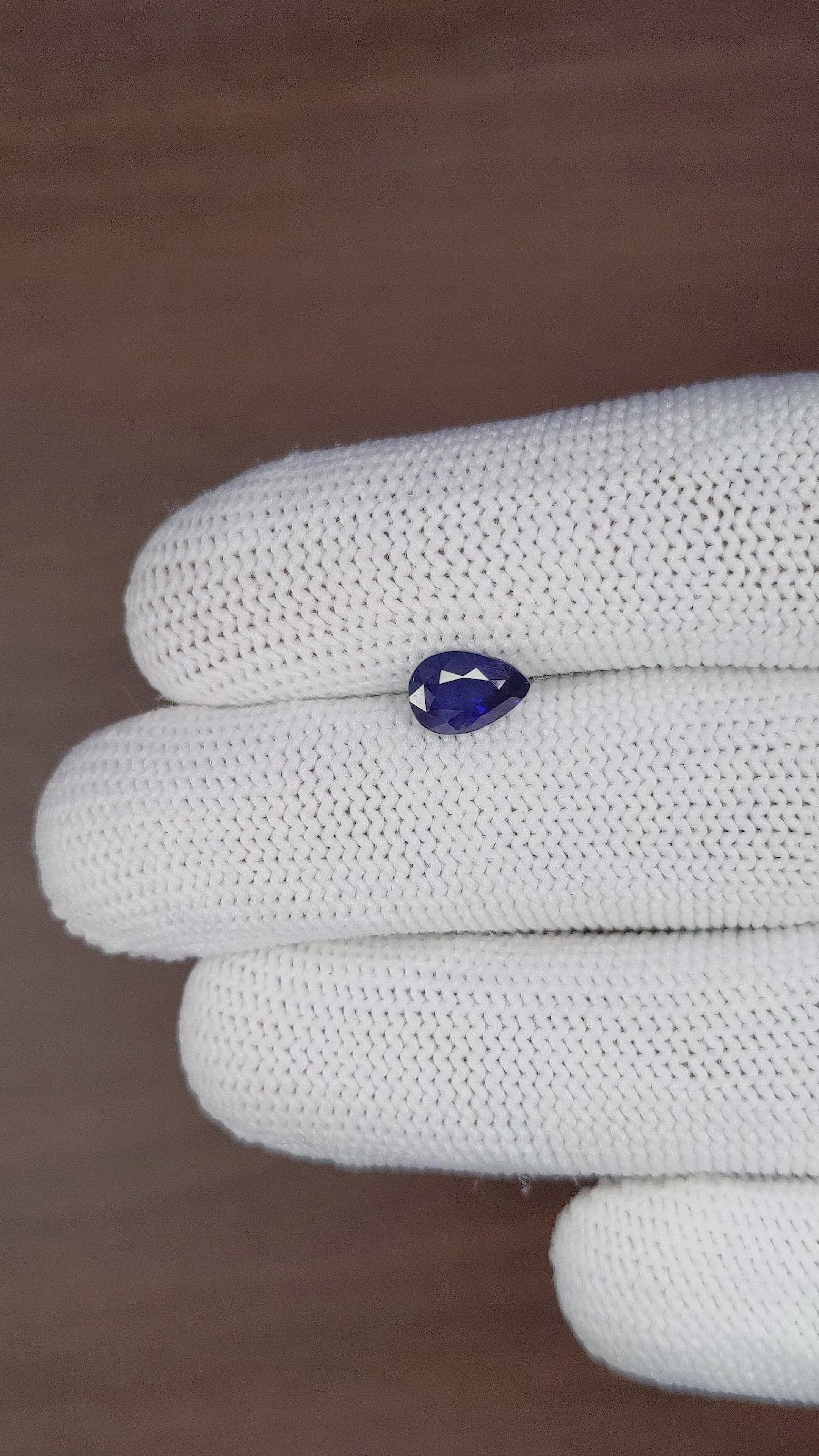1.52 Ct. Blue Sapphire from Tanzania Size Video